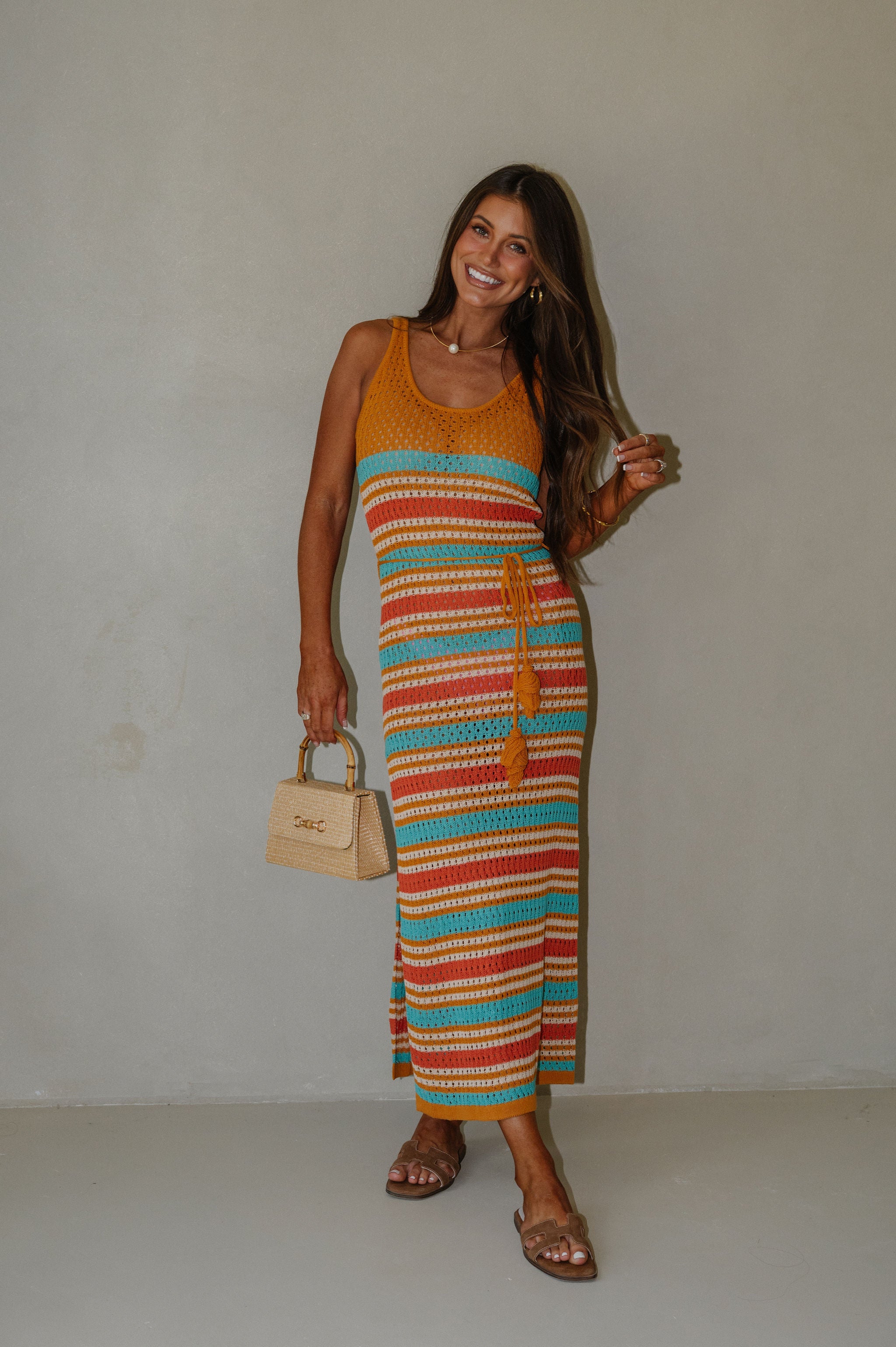 Leighton Striped Cover Up Dress