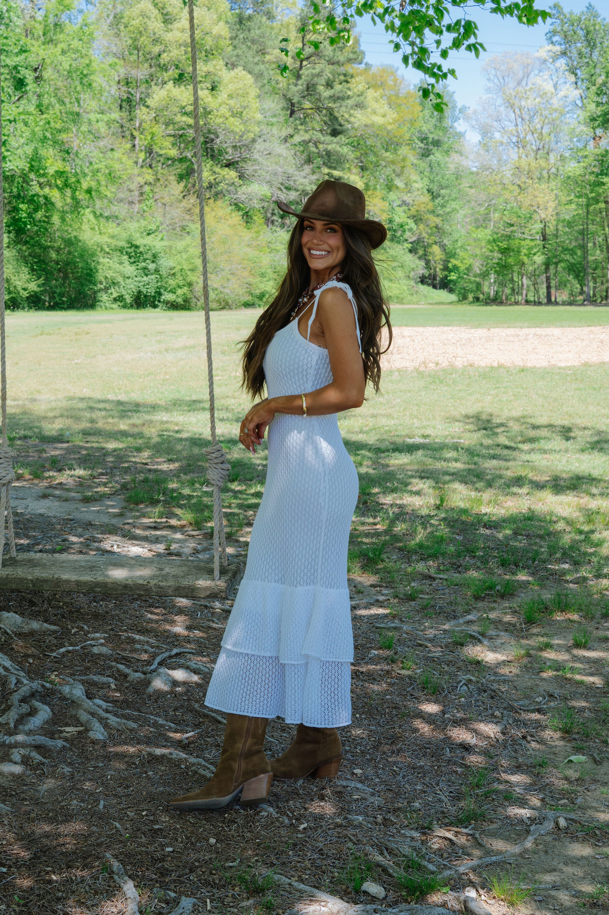 Tulum Knit Dress-Off White