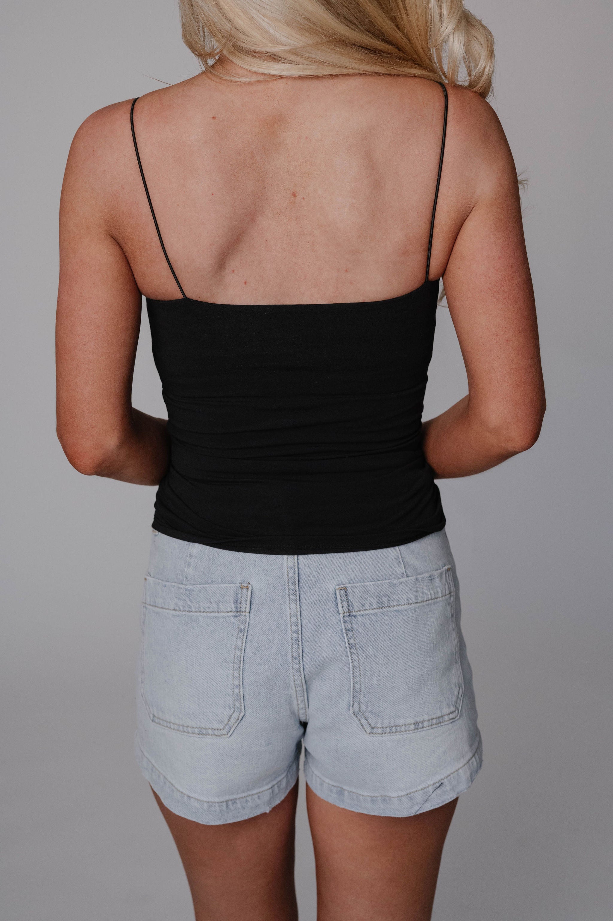 Camille Tank Top-Black