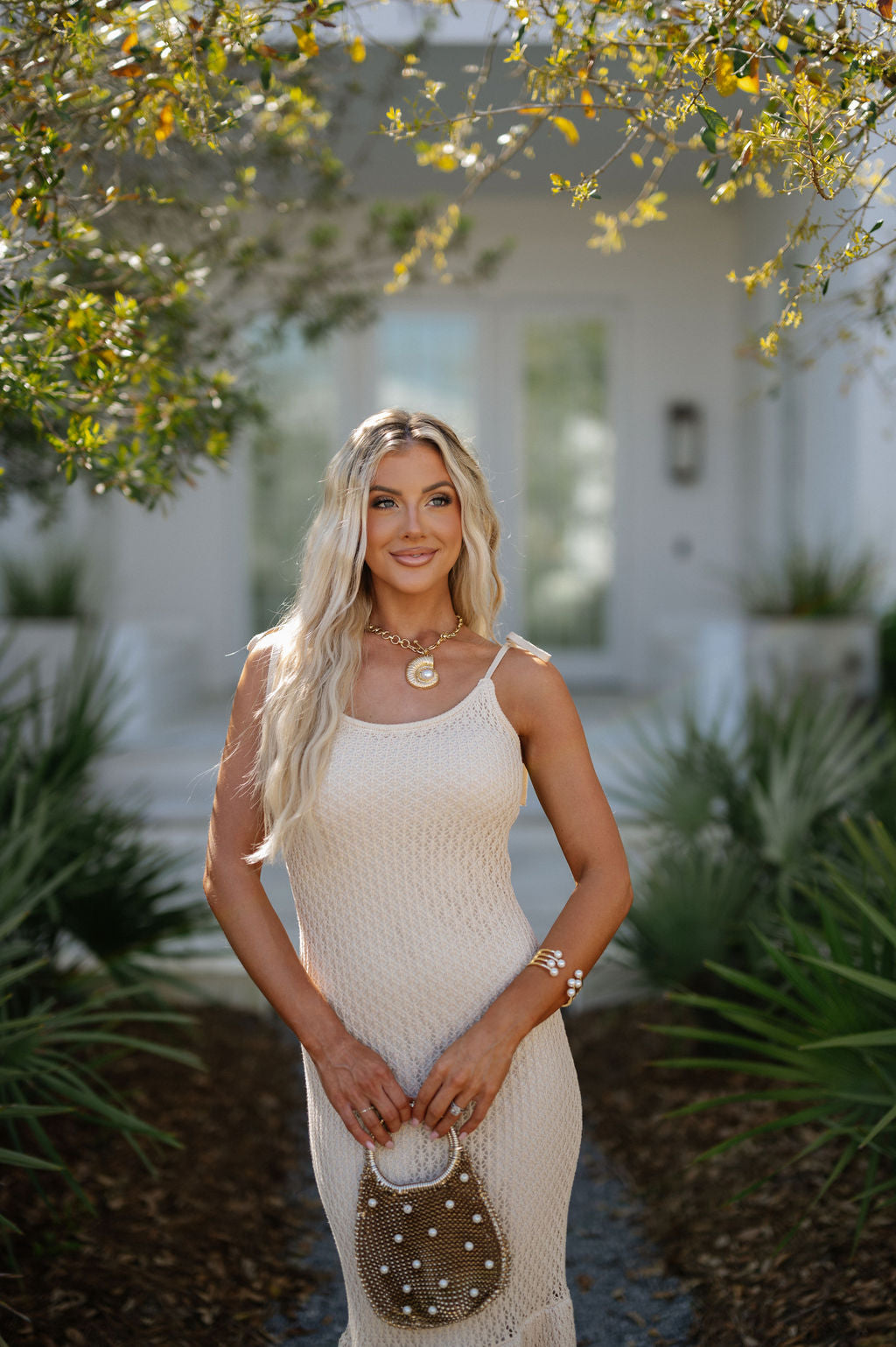 Tulum Knit Dress-Light Taupe