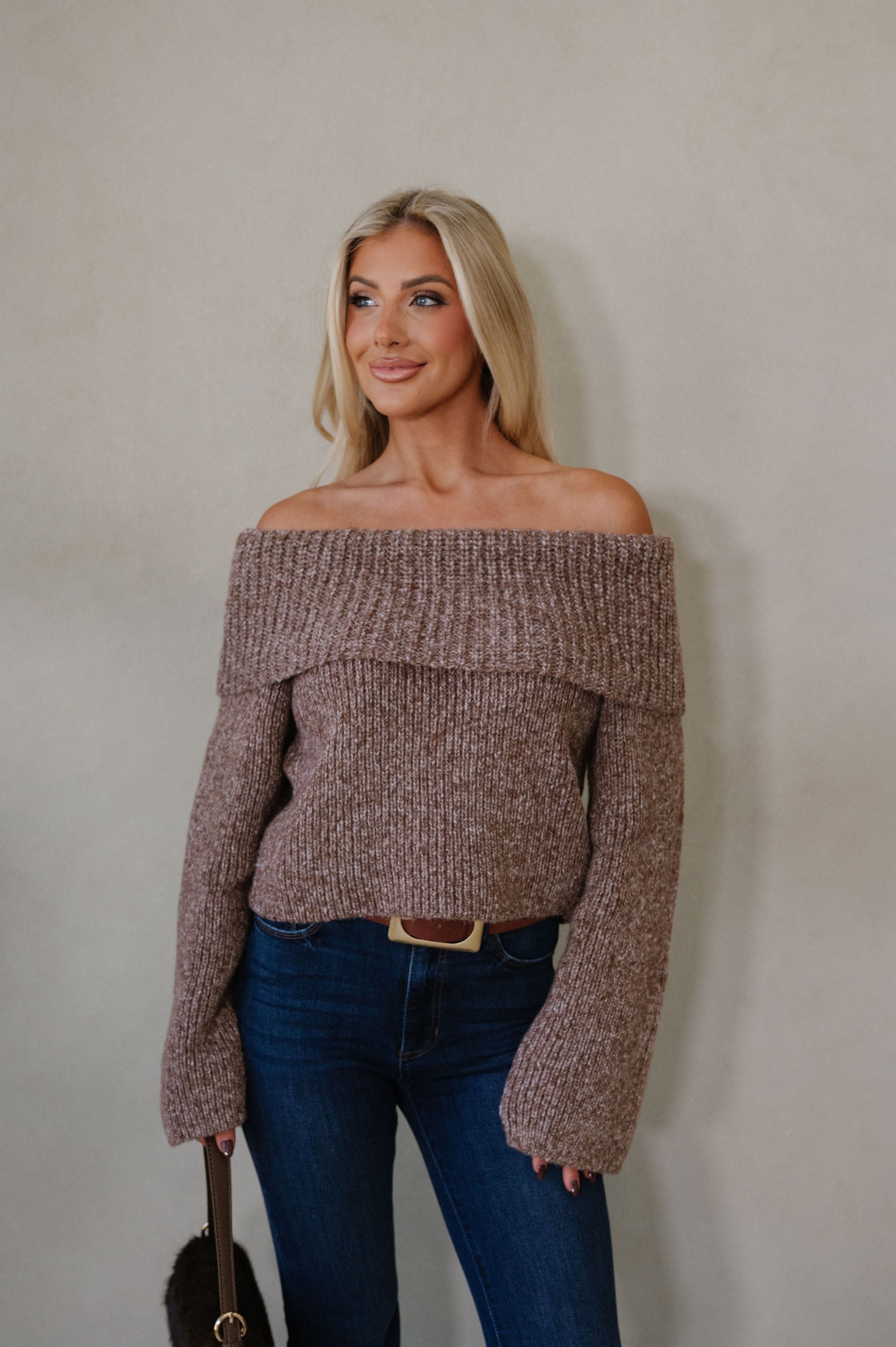 Benny OTS Sweater-Brown