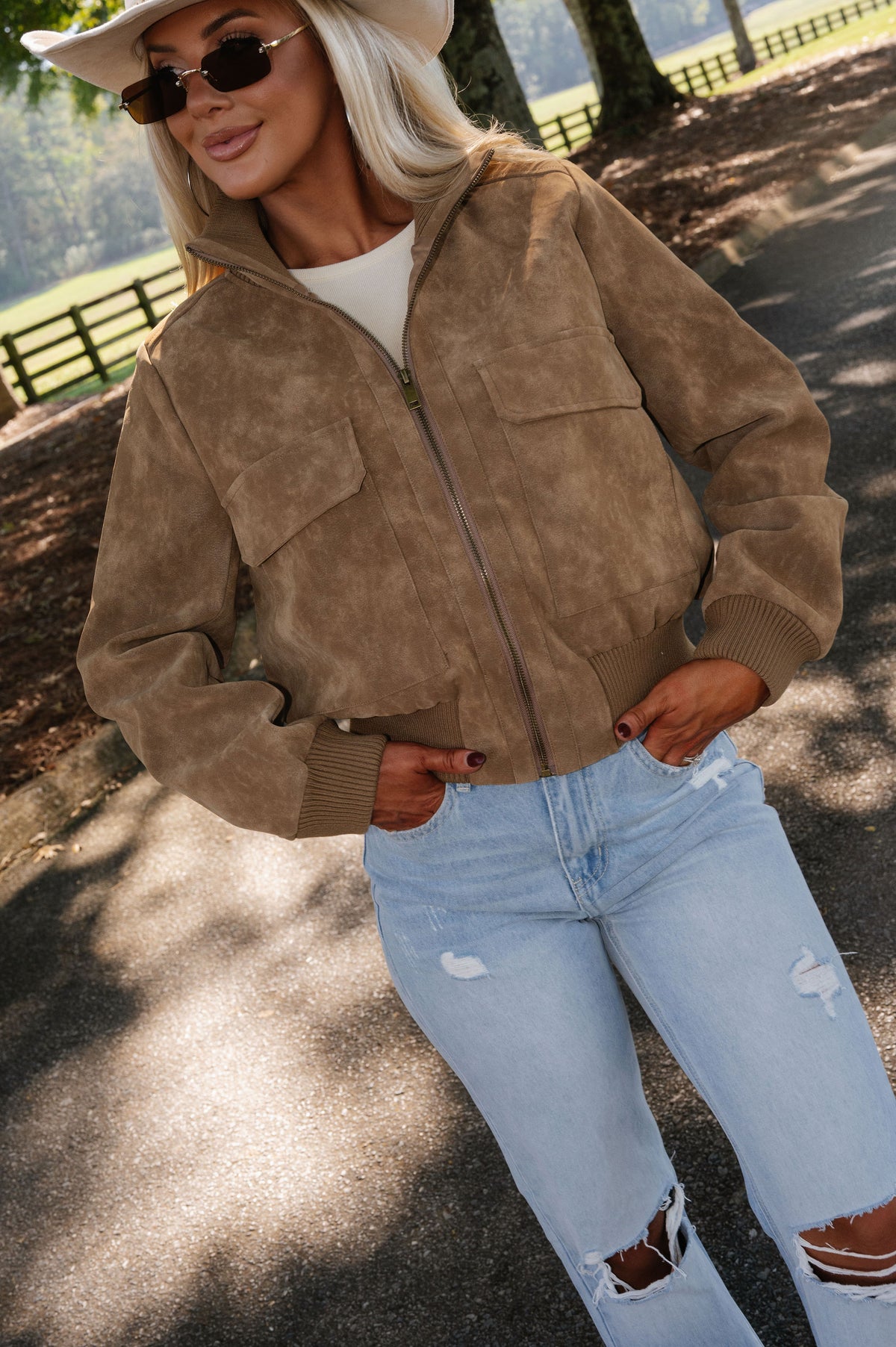 Amber Collared Jacket-Mocha