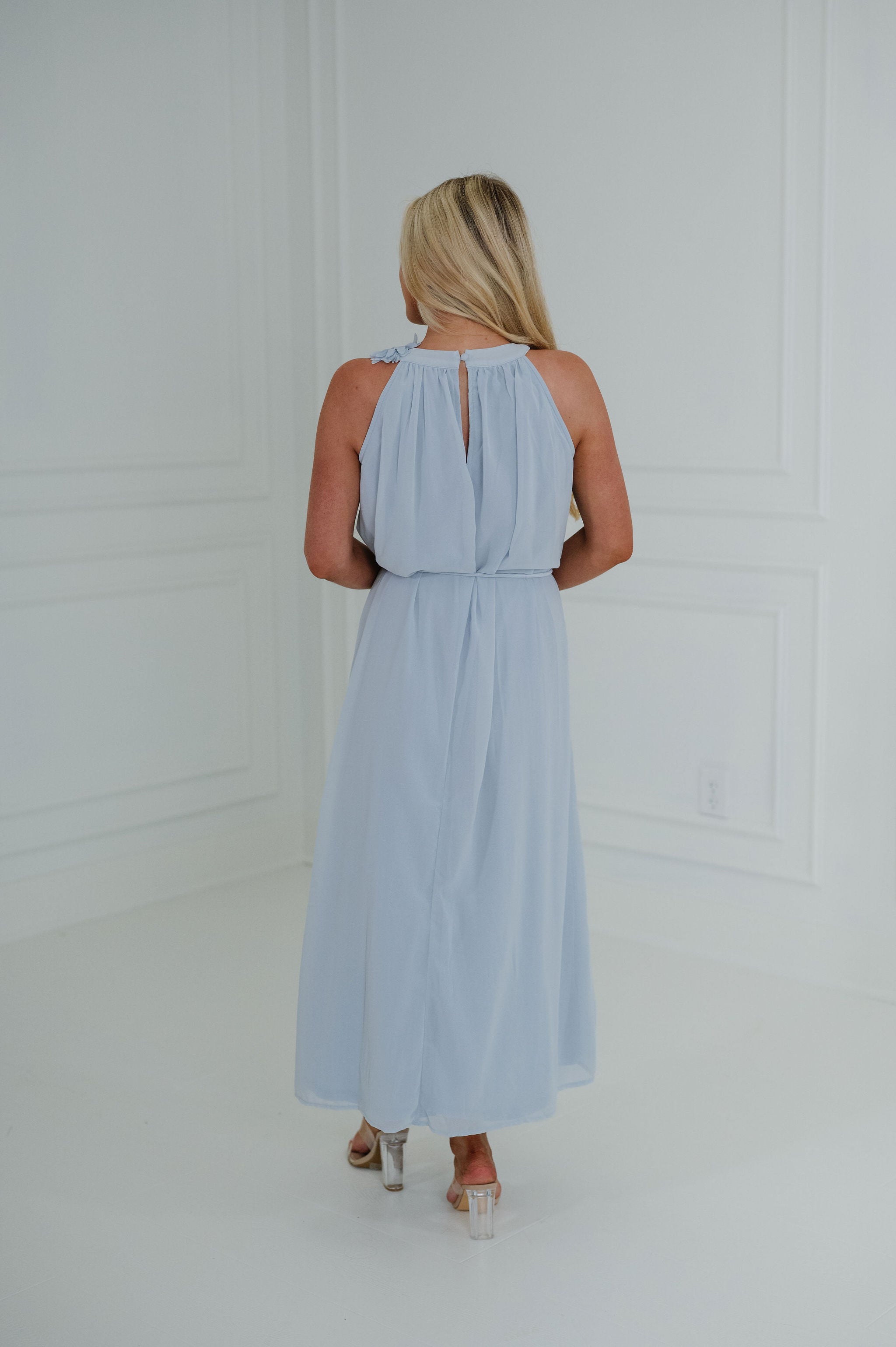 Diane Maxi Dress-Baby Blue