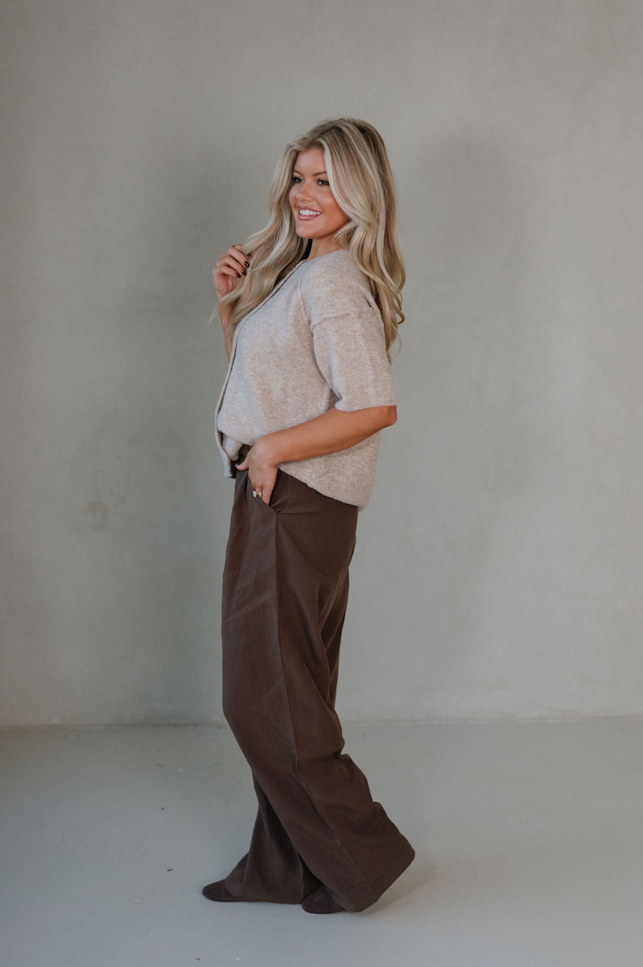 Wrenley Trouser Pant-Brown