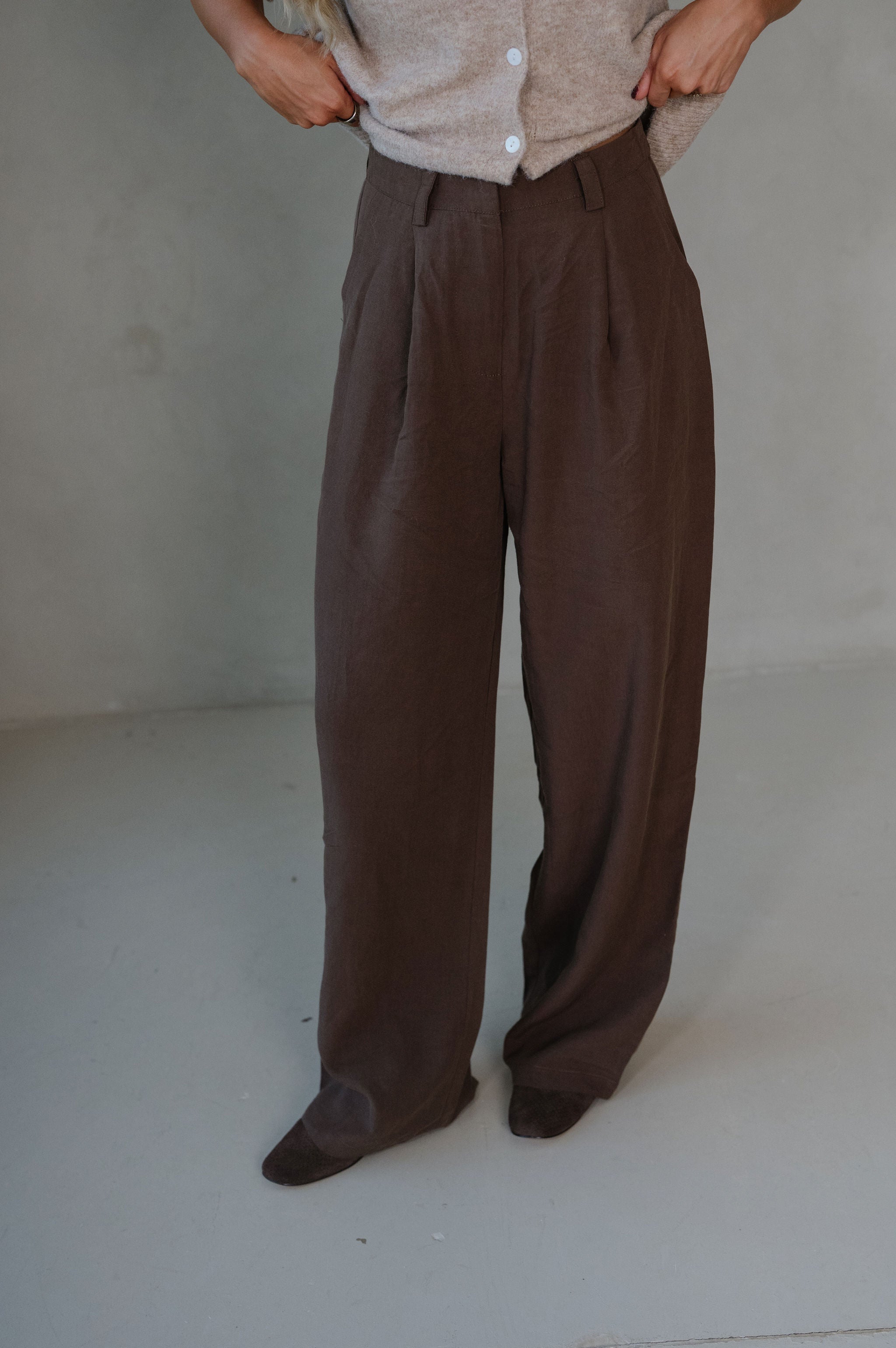 Wrenley Trouser Pant-Brown