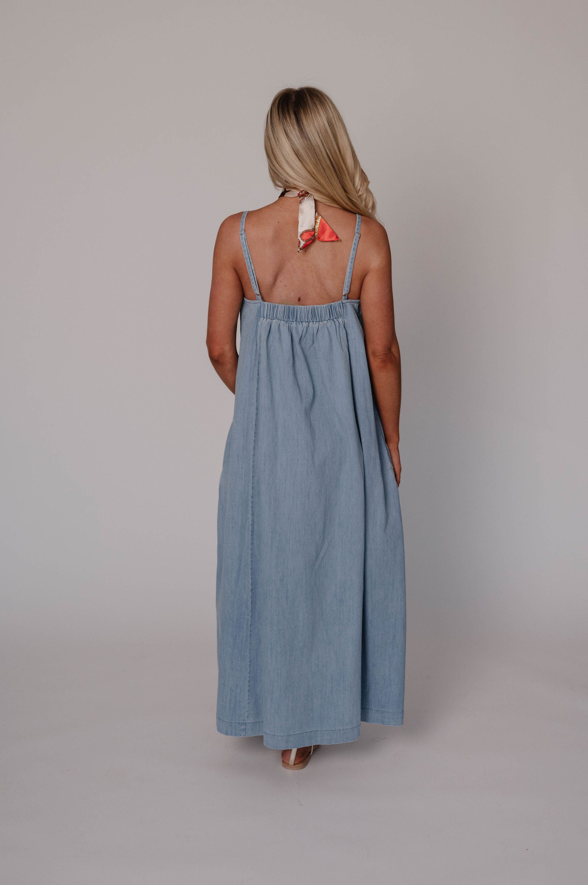 Josephine Maxi Dress-Denim