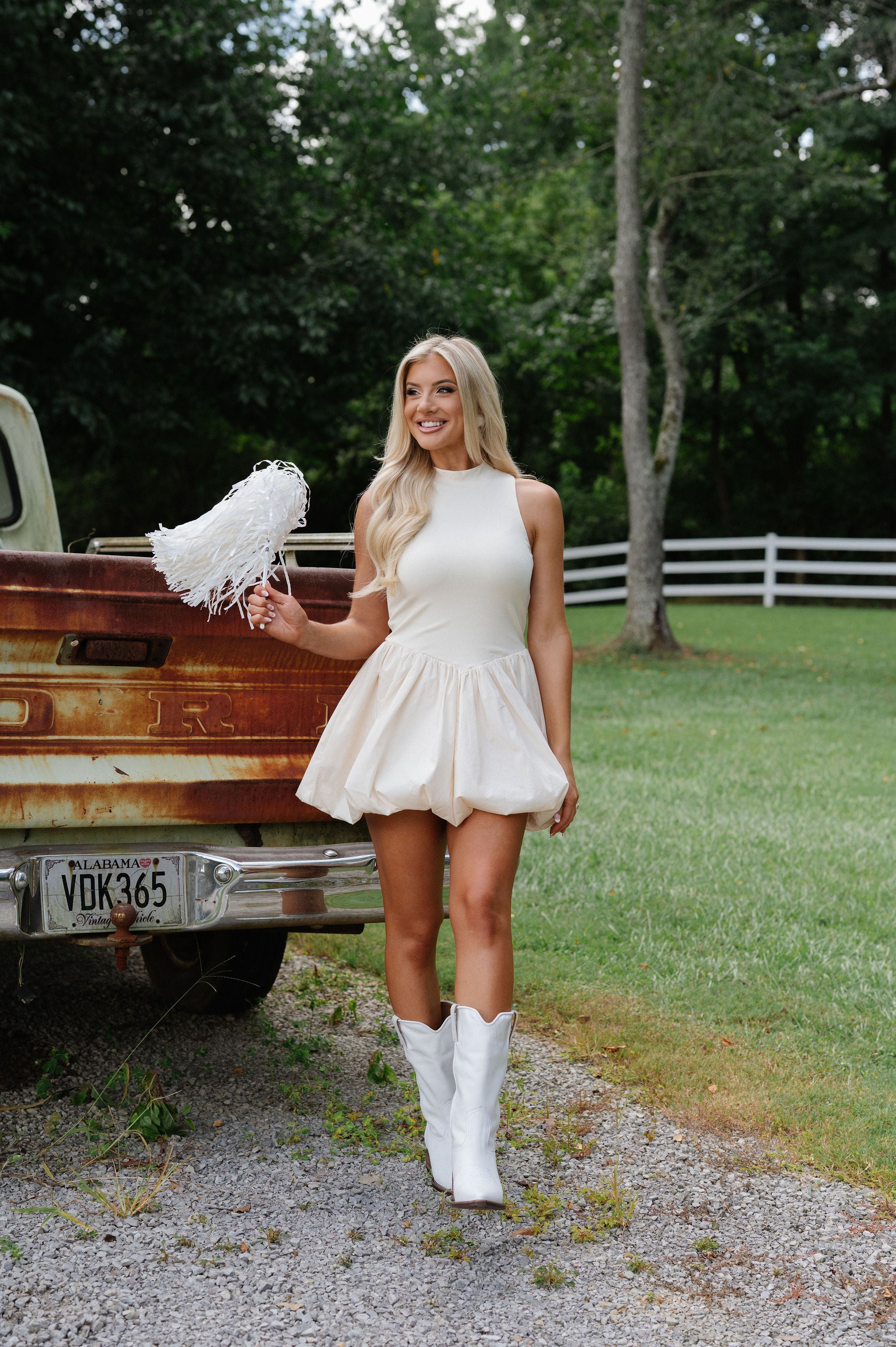 Rita Mini Dress-Cream