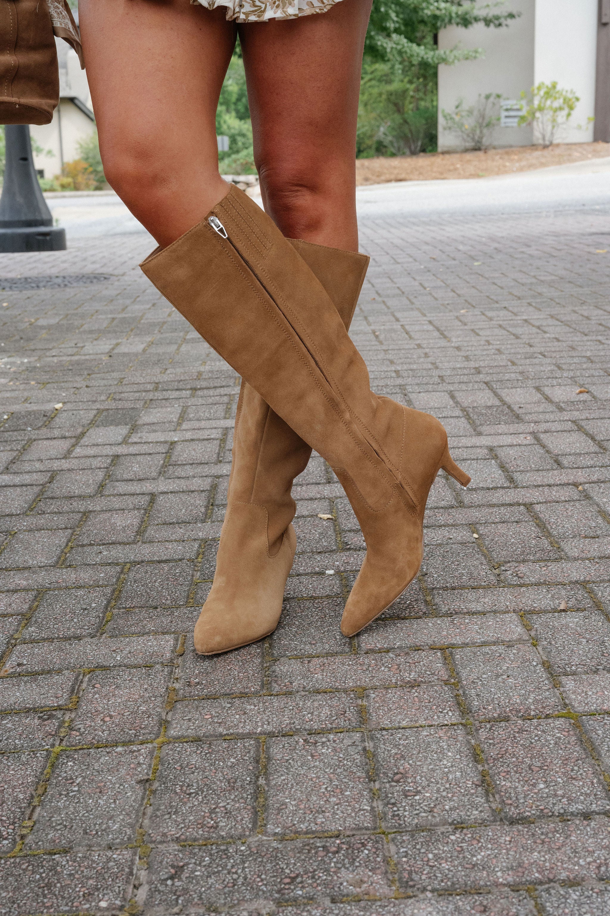 Dolce Vita Attie Suede Boot-Light Brown