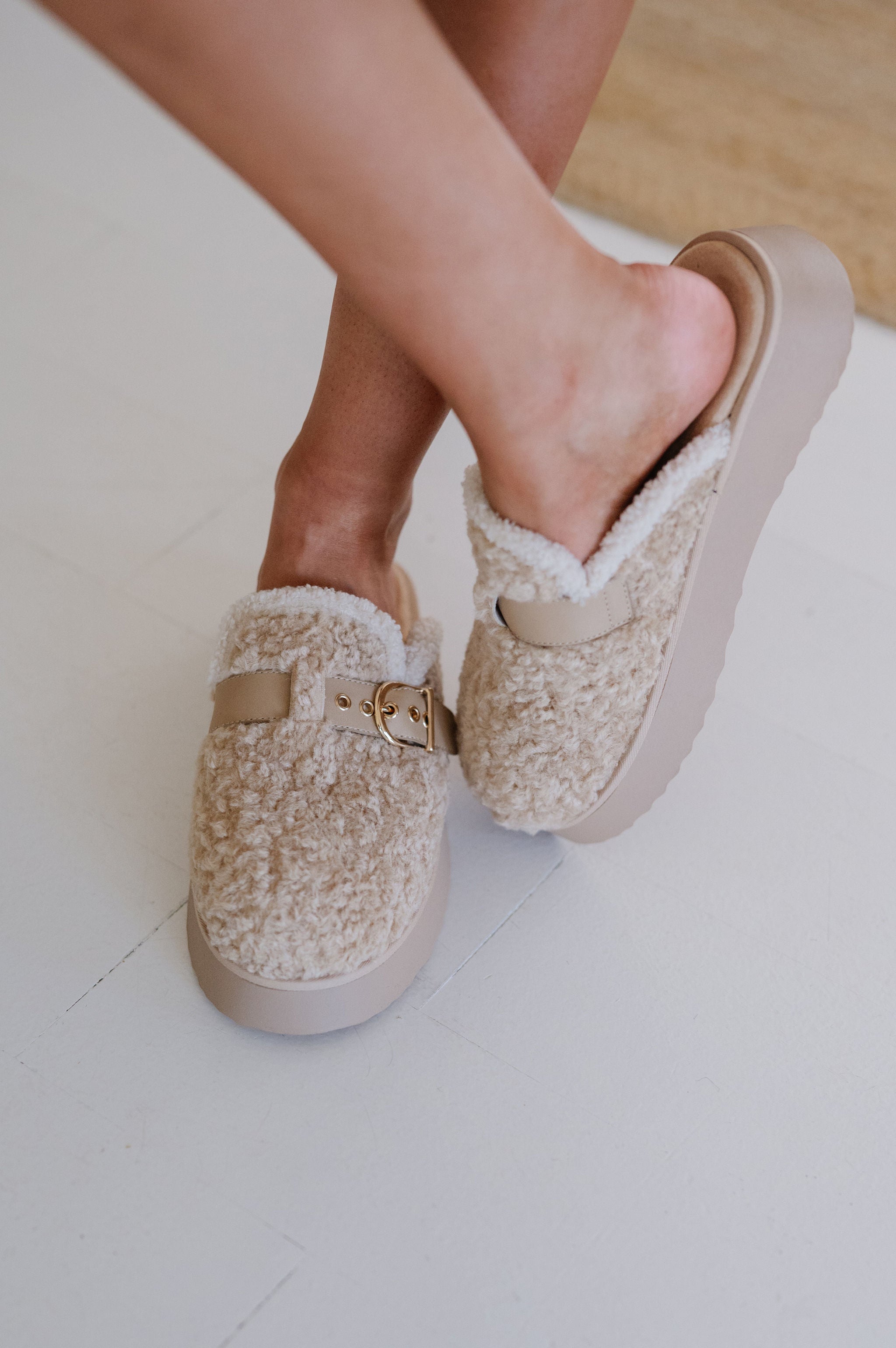 Sugary Buckle Clog-Natural