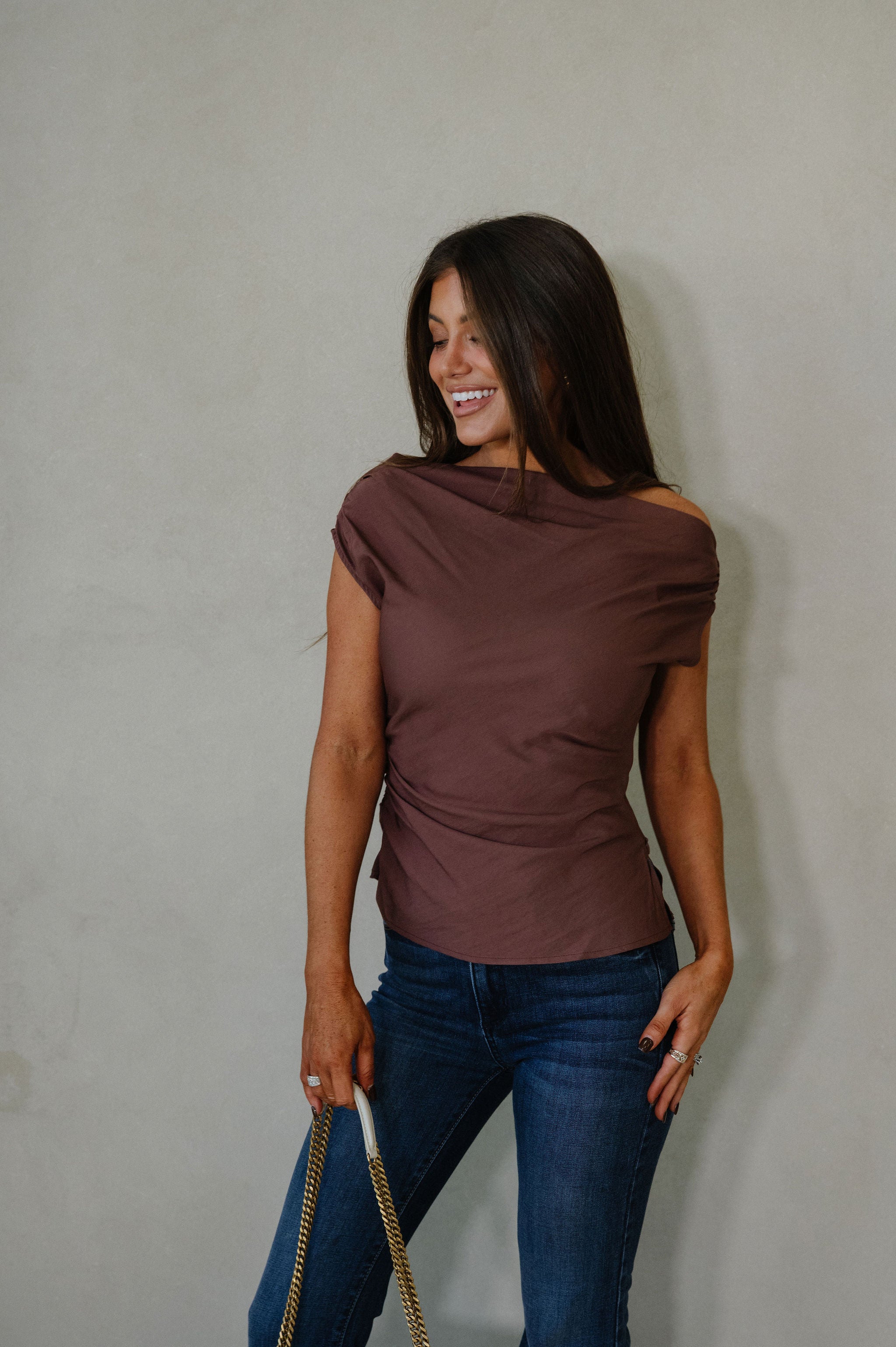 Bentley Boatneck Top-Brown