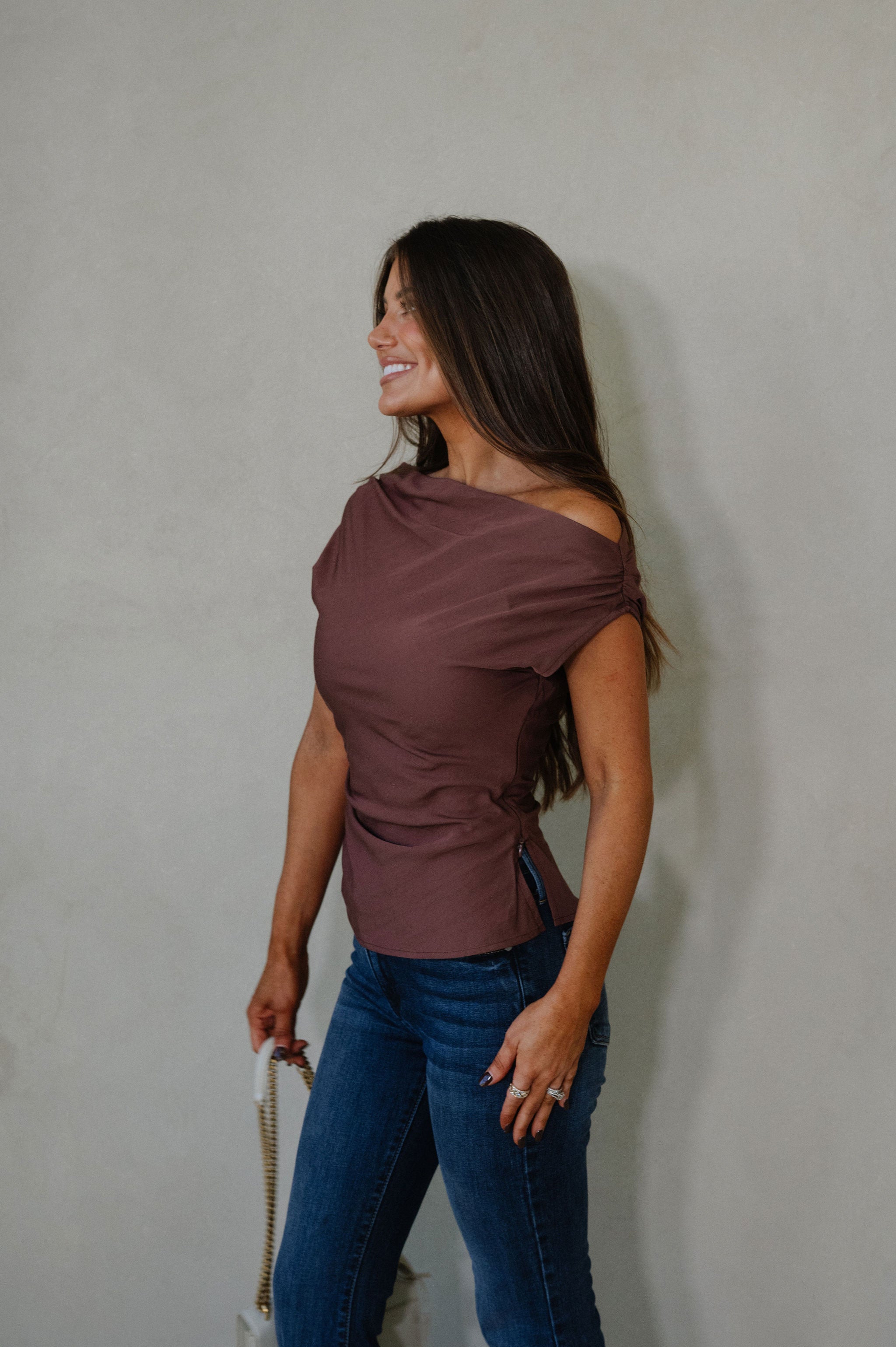 Bentley Boatneck Top-Brown