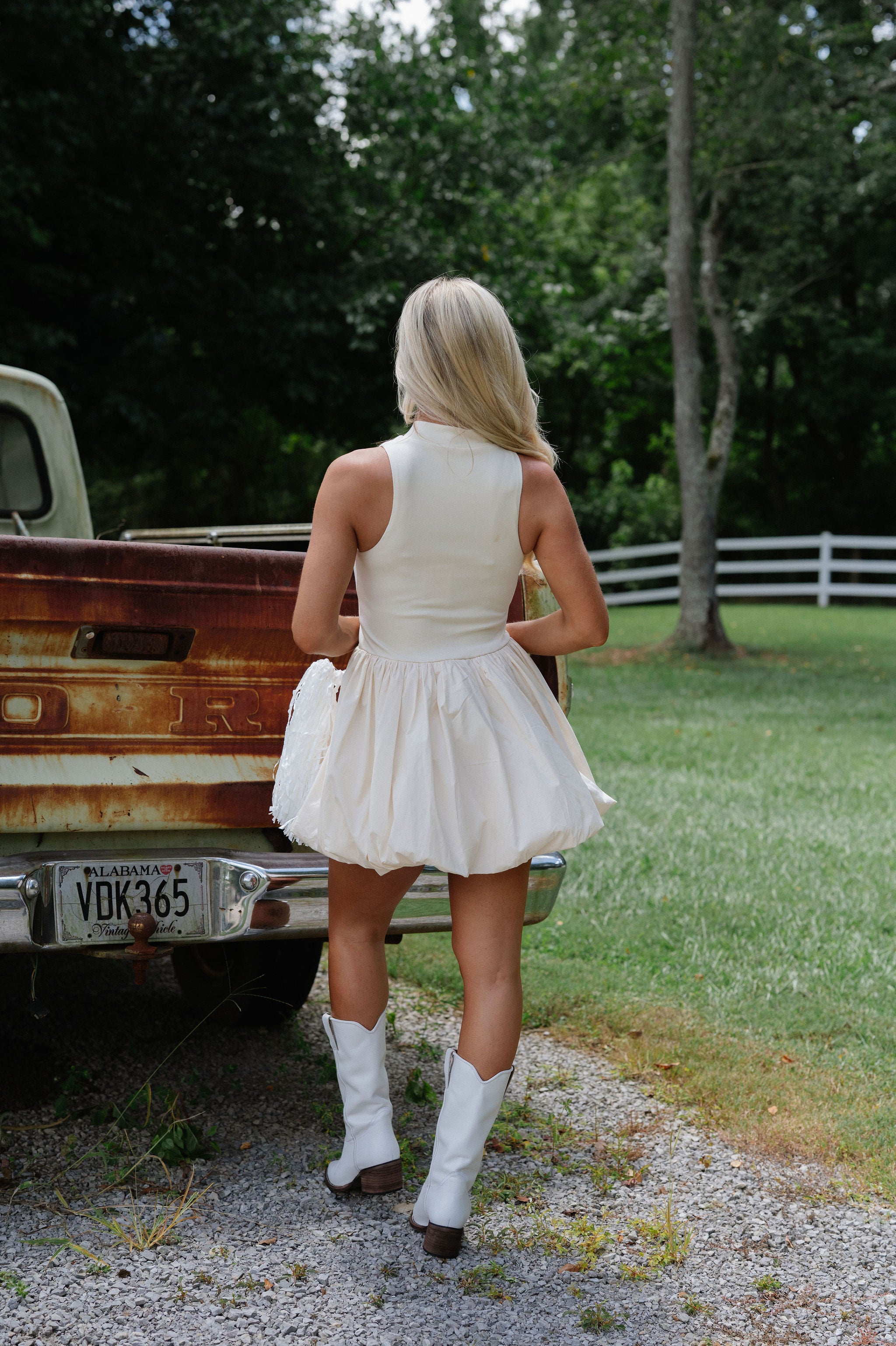 Rita Mini Dress-Cream
