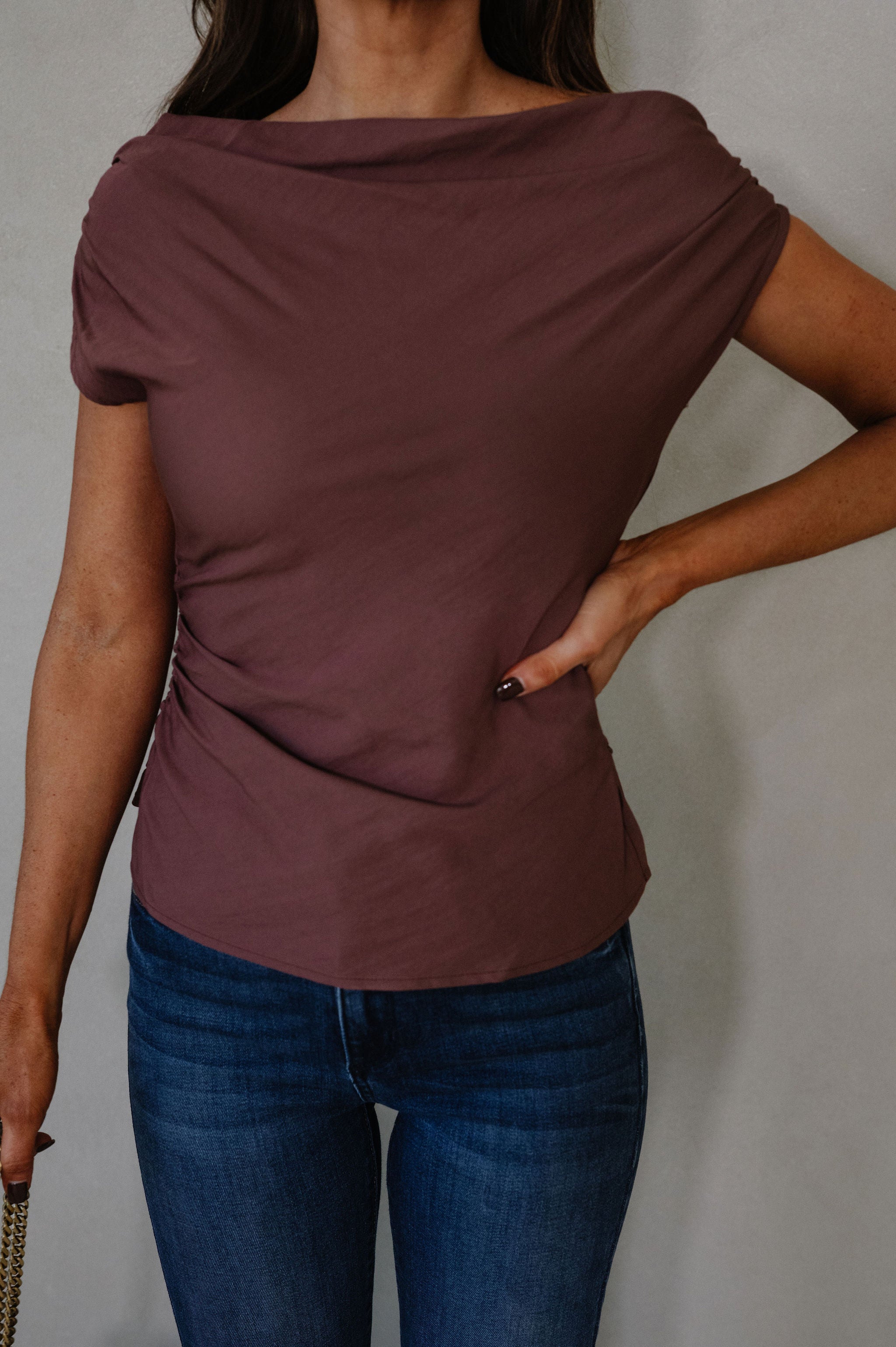 Bentley Boatneck Top-Brown