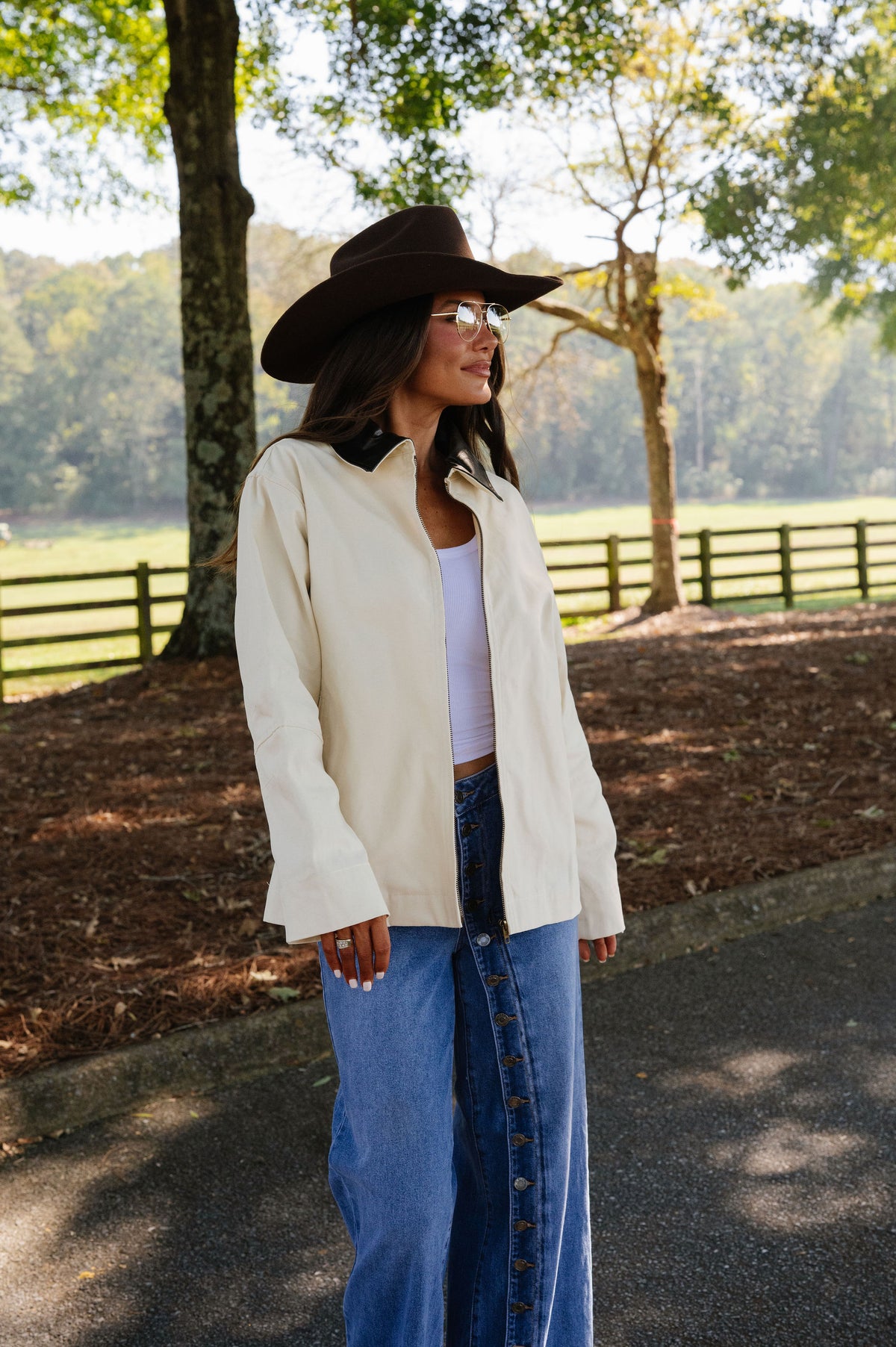 Theo Barn Jacket-Cream