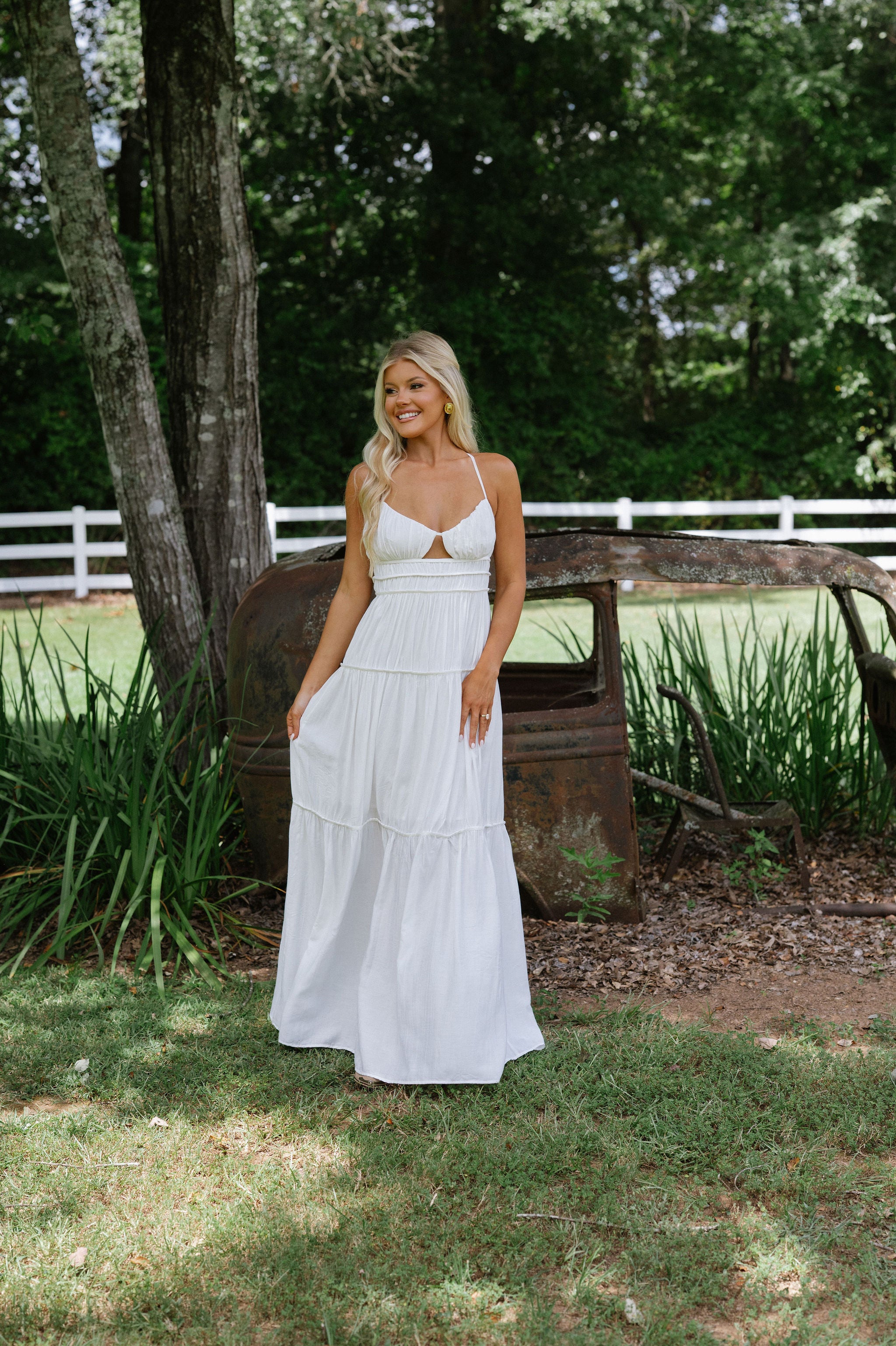 Summer Days Maxi Dress-White