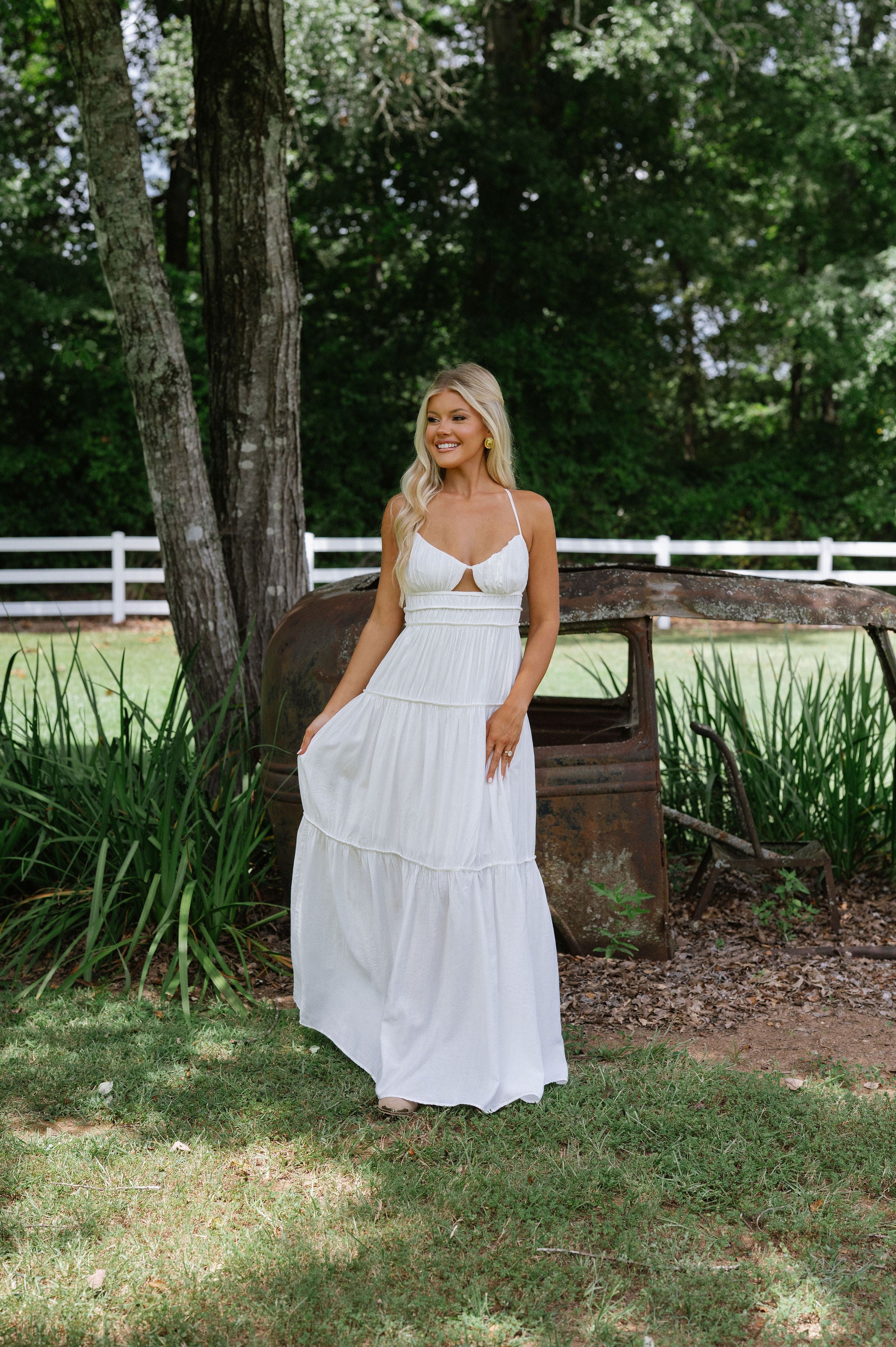 Summer Days Maxi Dress-White