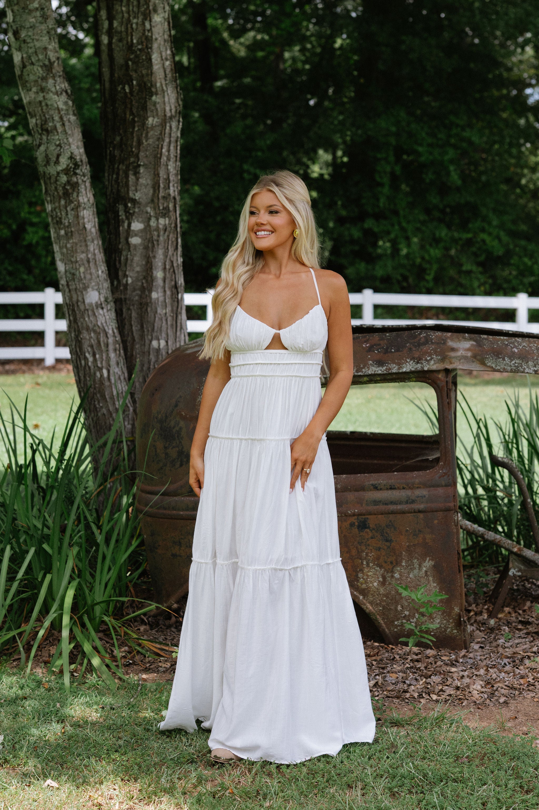 Summer Days Maxi Dress-White