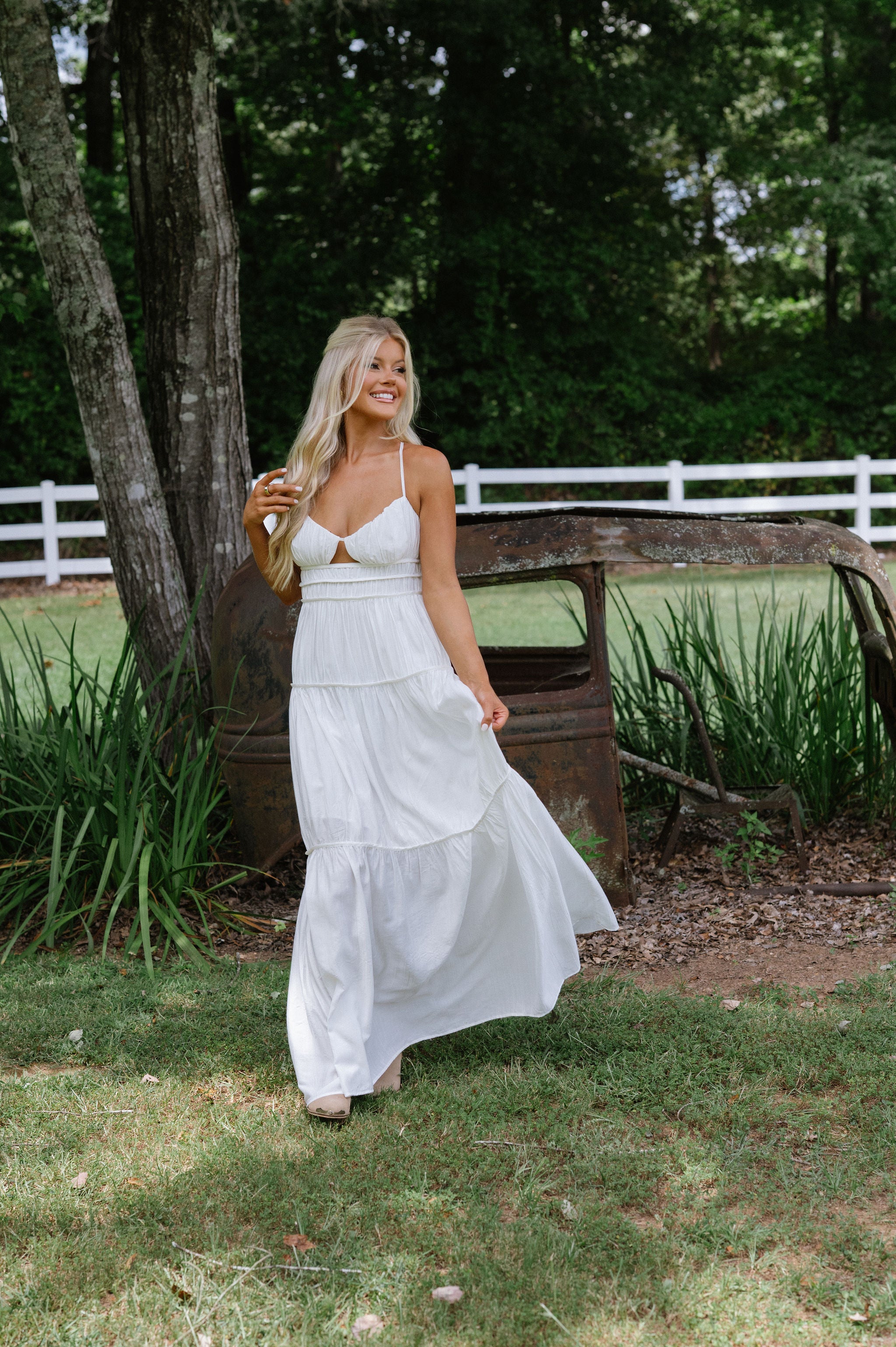Summer Days Maxi Dress-White