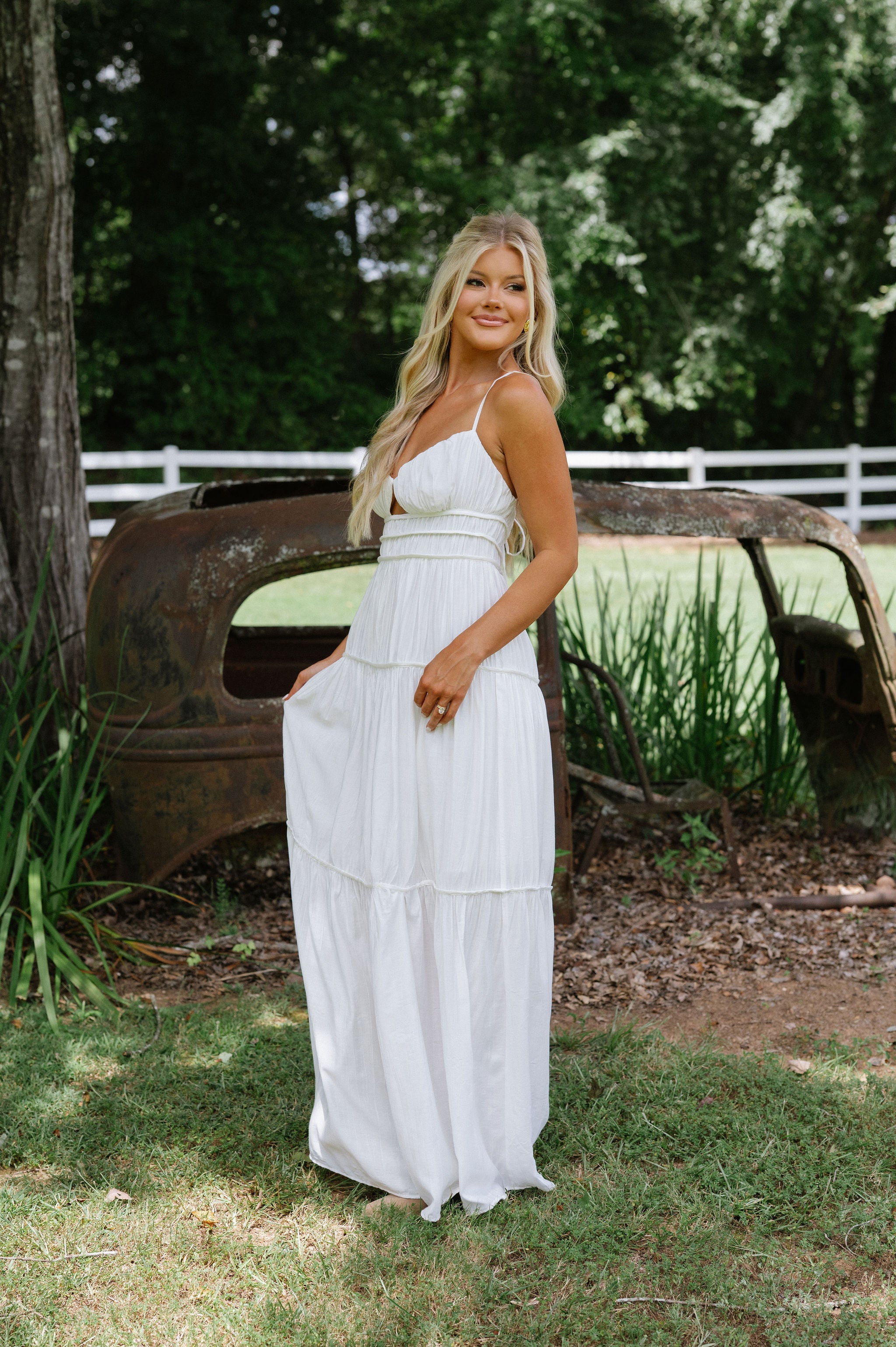 Summer Days Maxi Dress-White