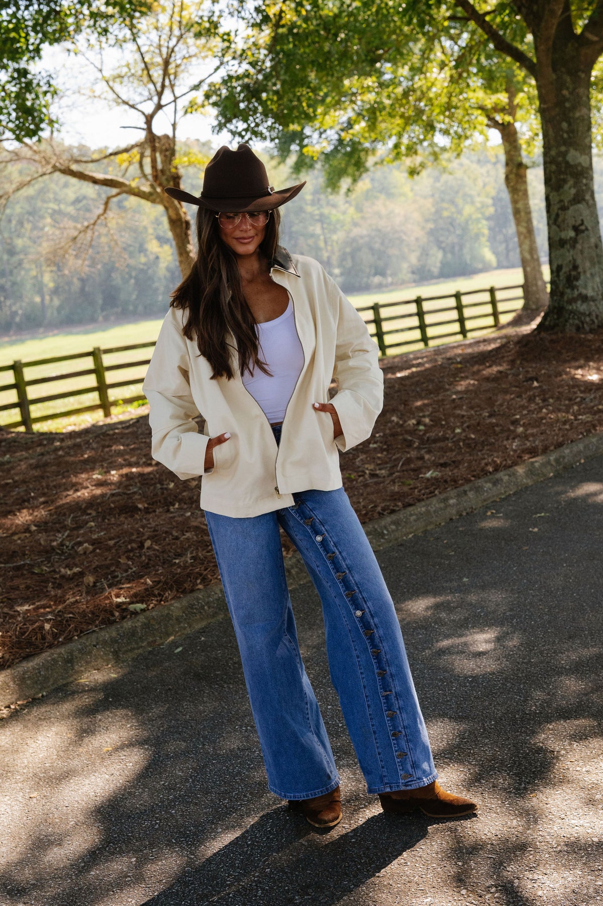 Theo Barn Jacket-Cream