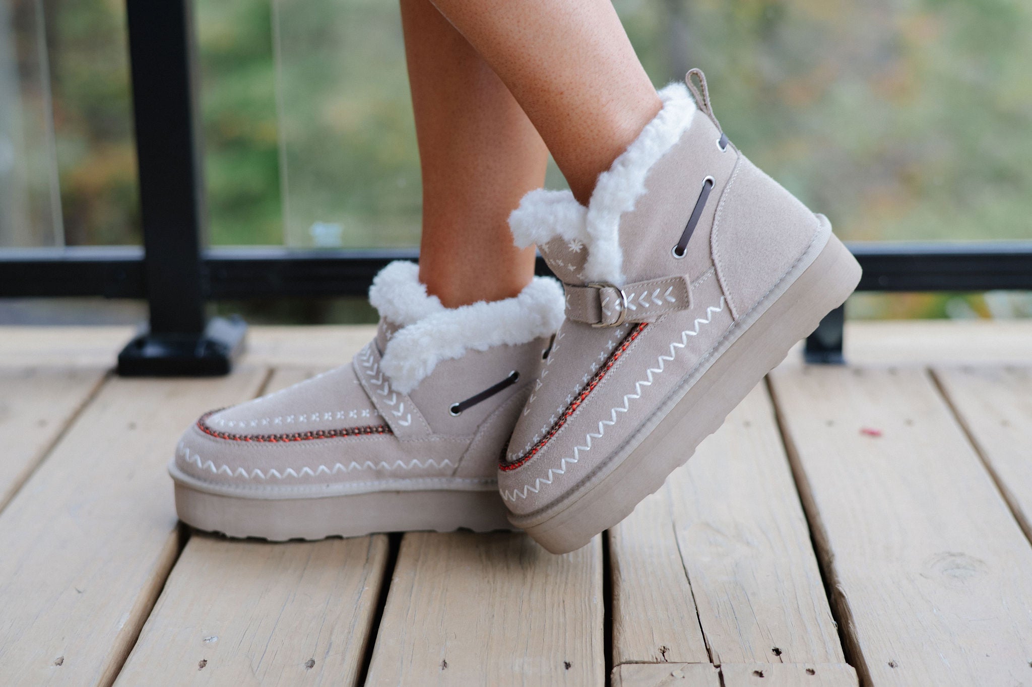 Grand Boot-Taupe Suede