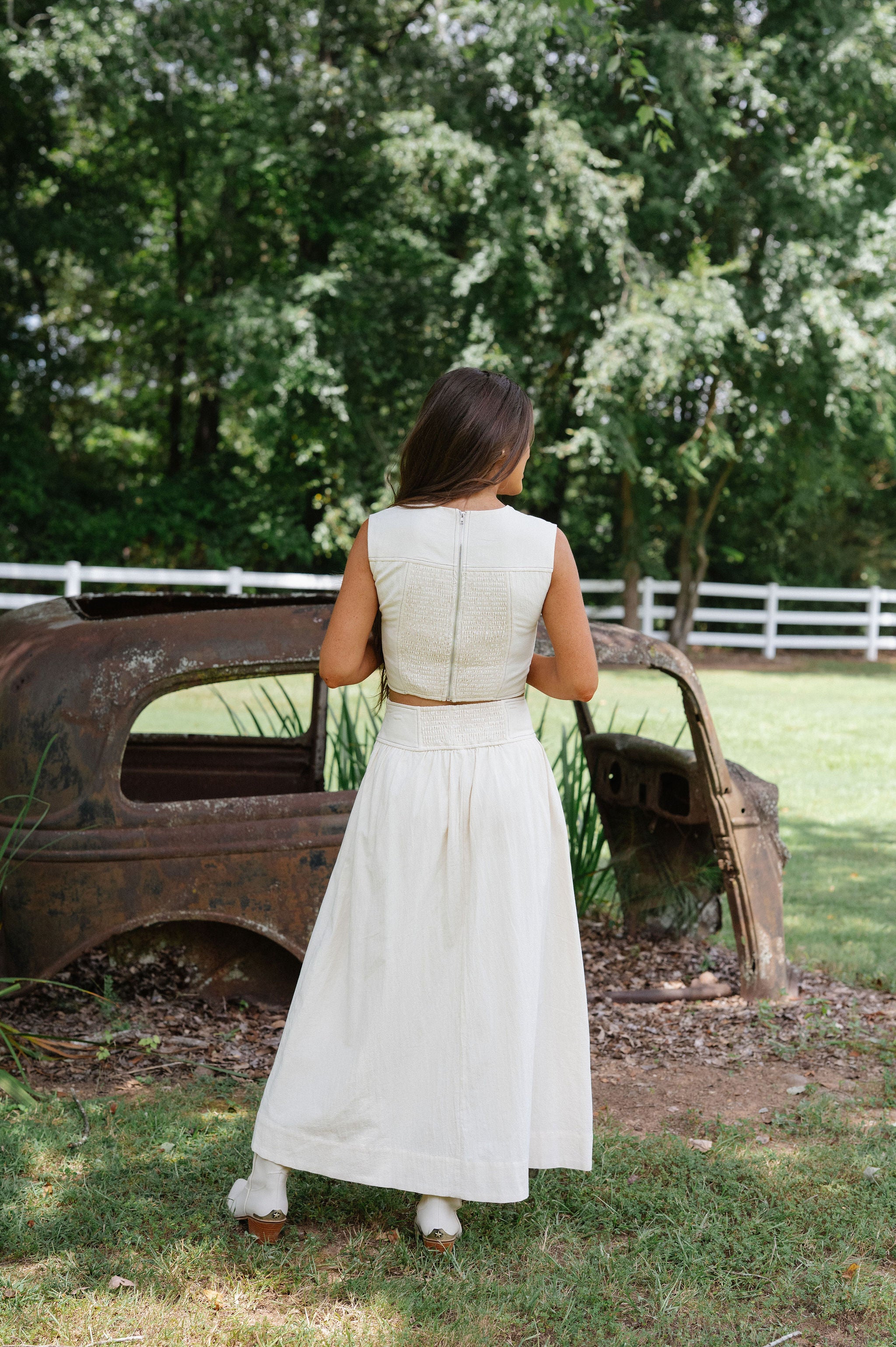 Serena Skirt Set-Ivory