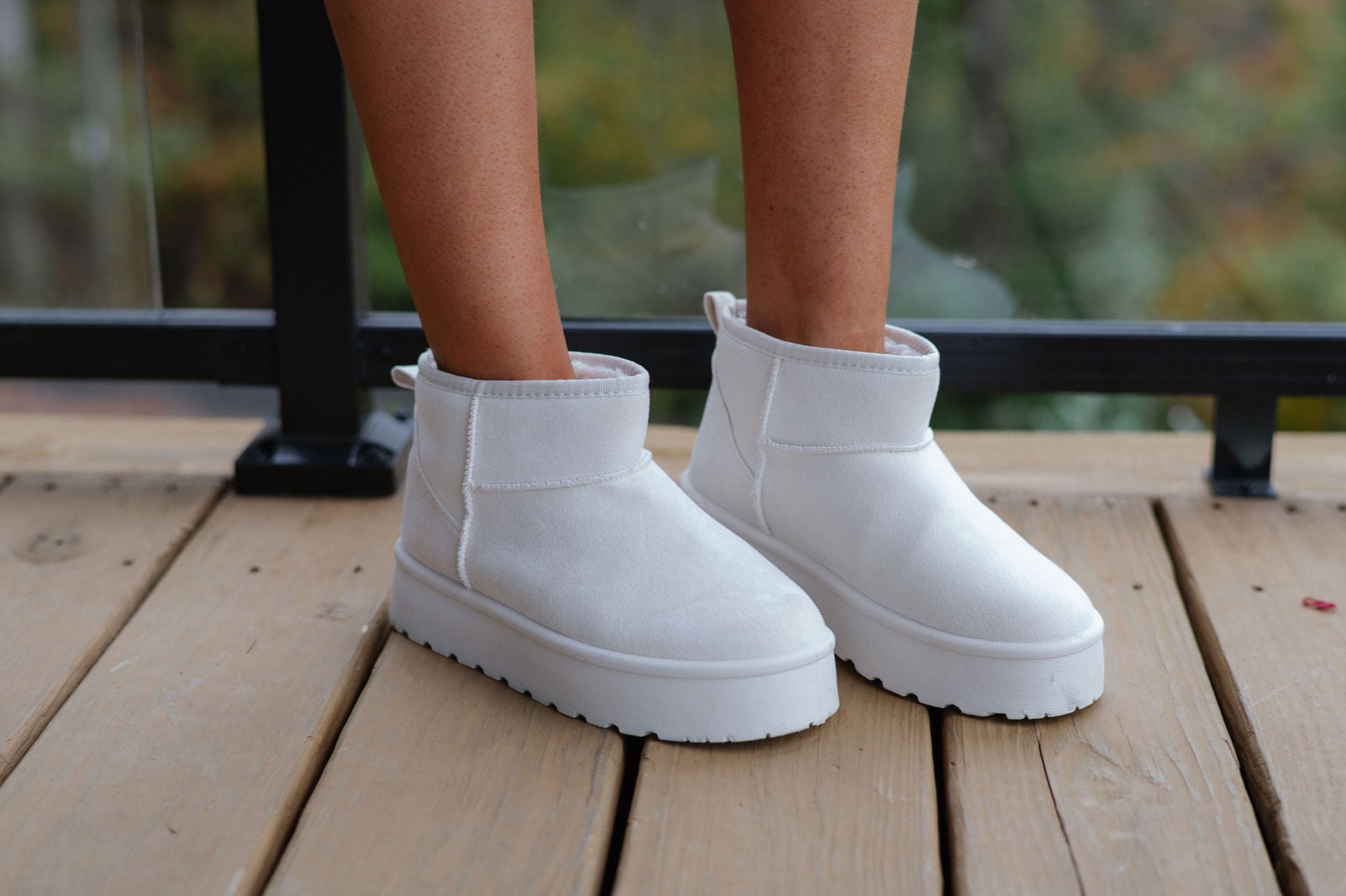 Ultra Mini Platform Boot-Cream// DOORBUSTER
