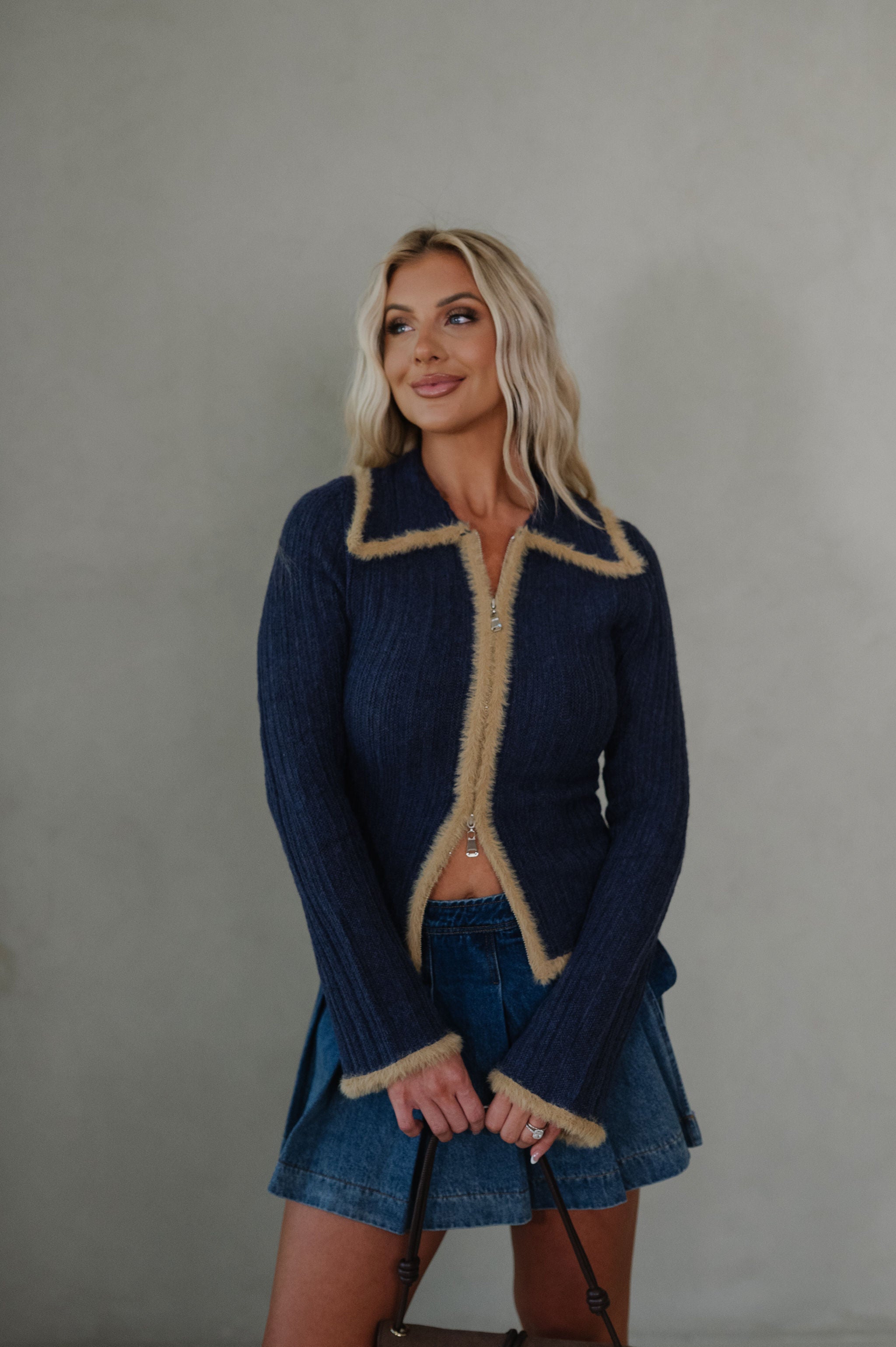 Jacquie Sweater-Navy