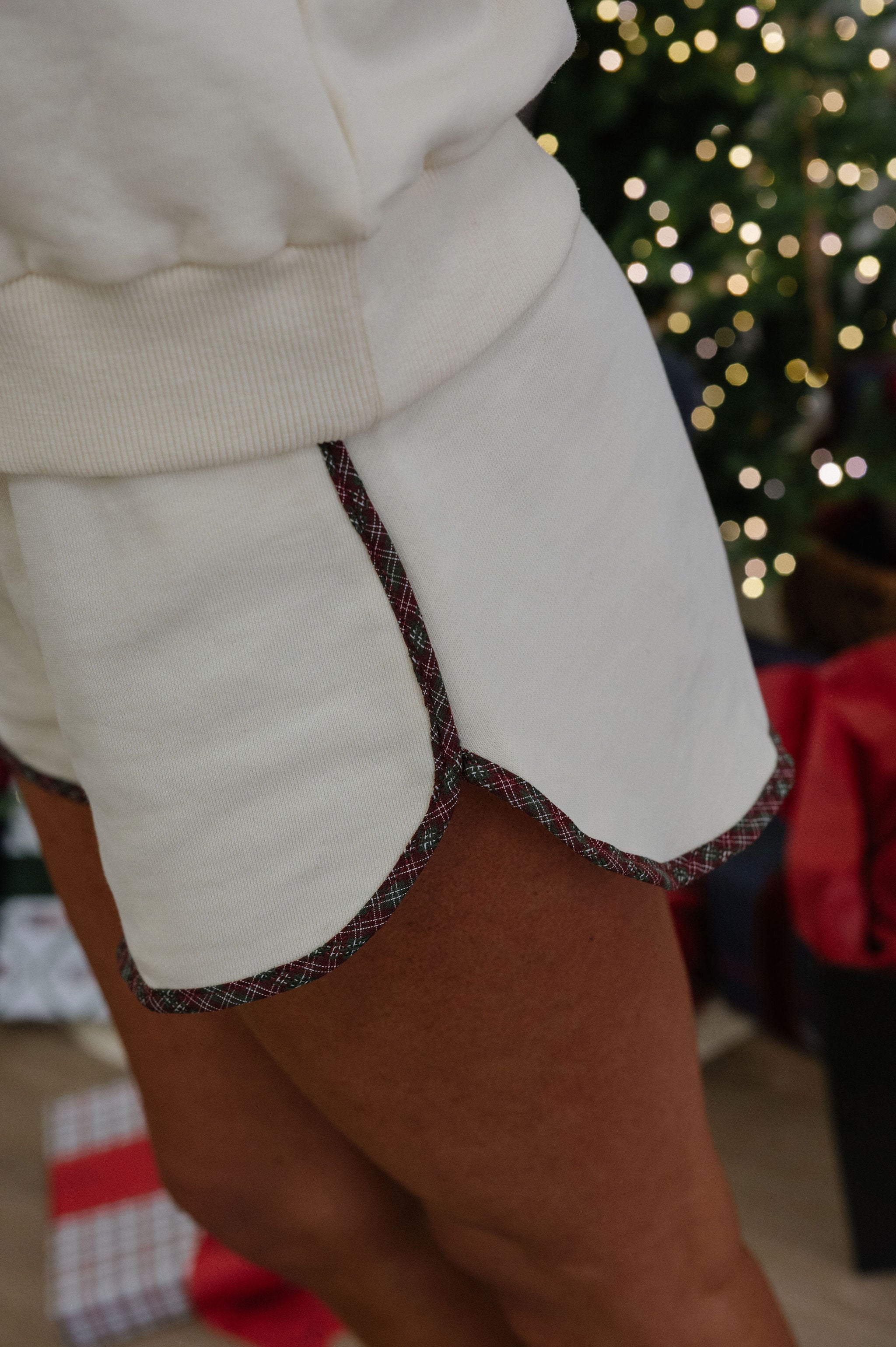 "Merry" Shorts Set-Cream