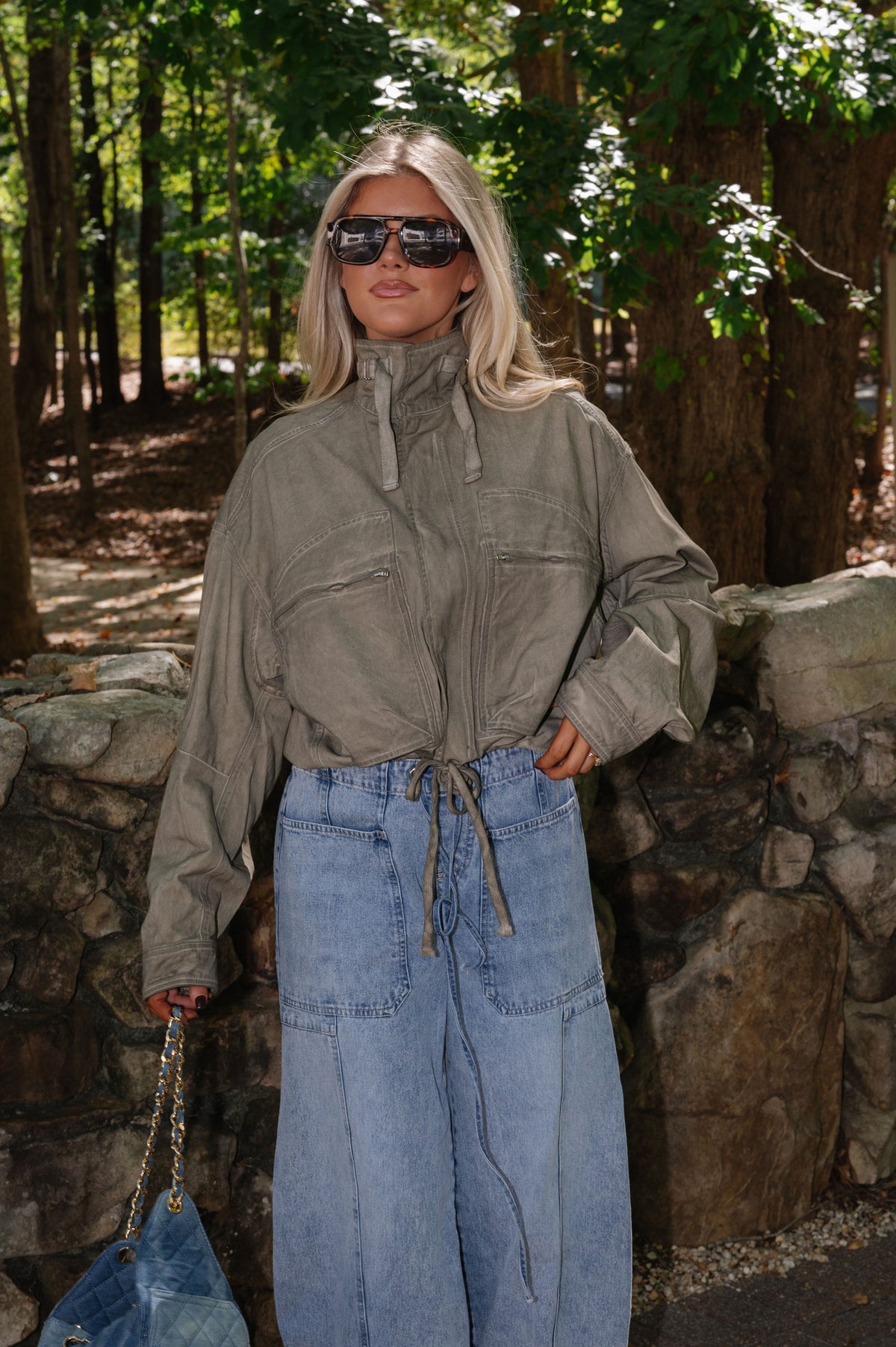 Utility Jacket-Washed Olive