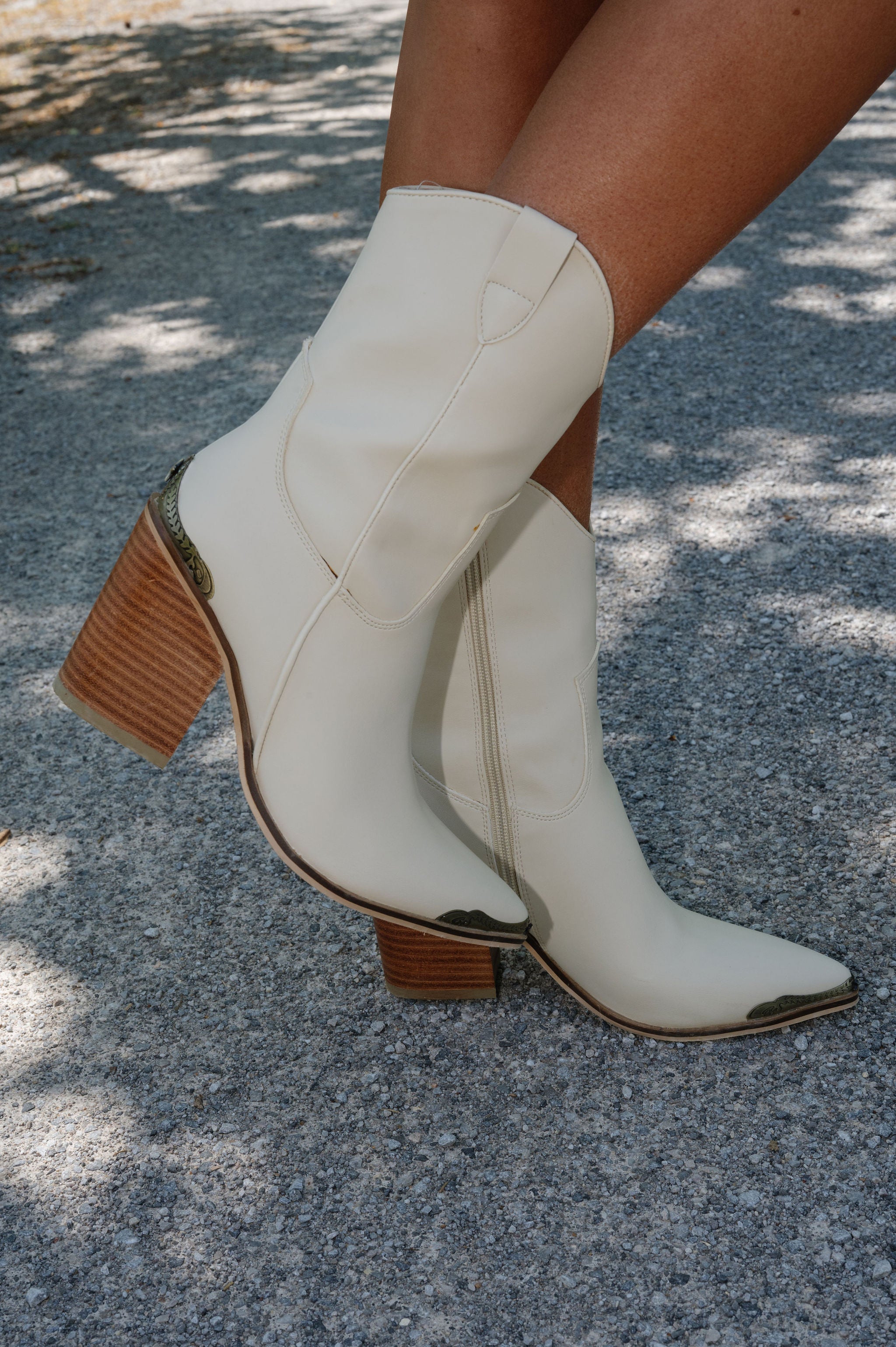 Bella Boots-Ivory