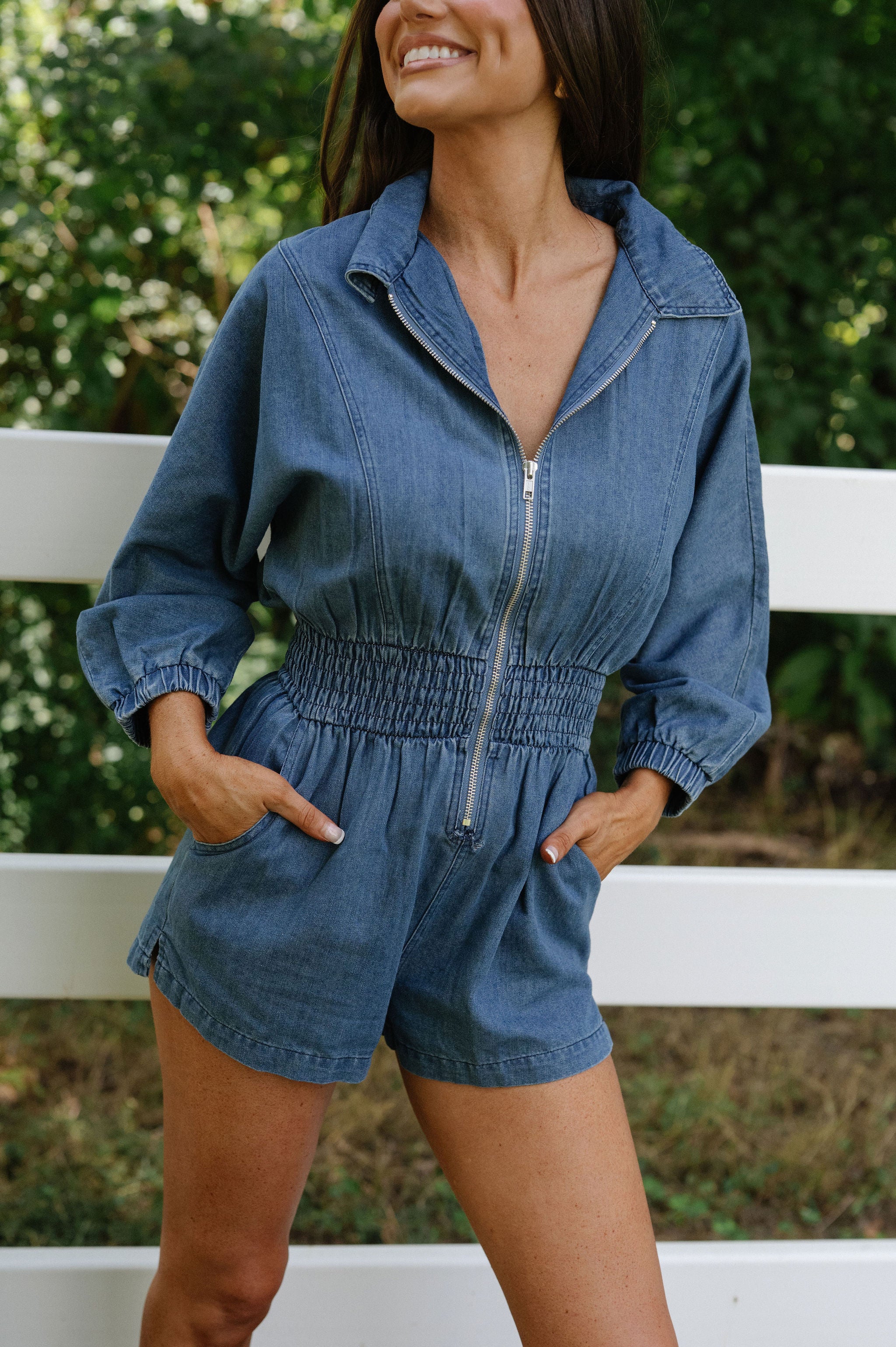 Betty Romper-Denim