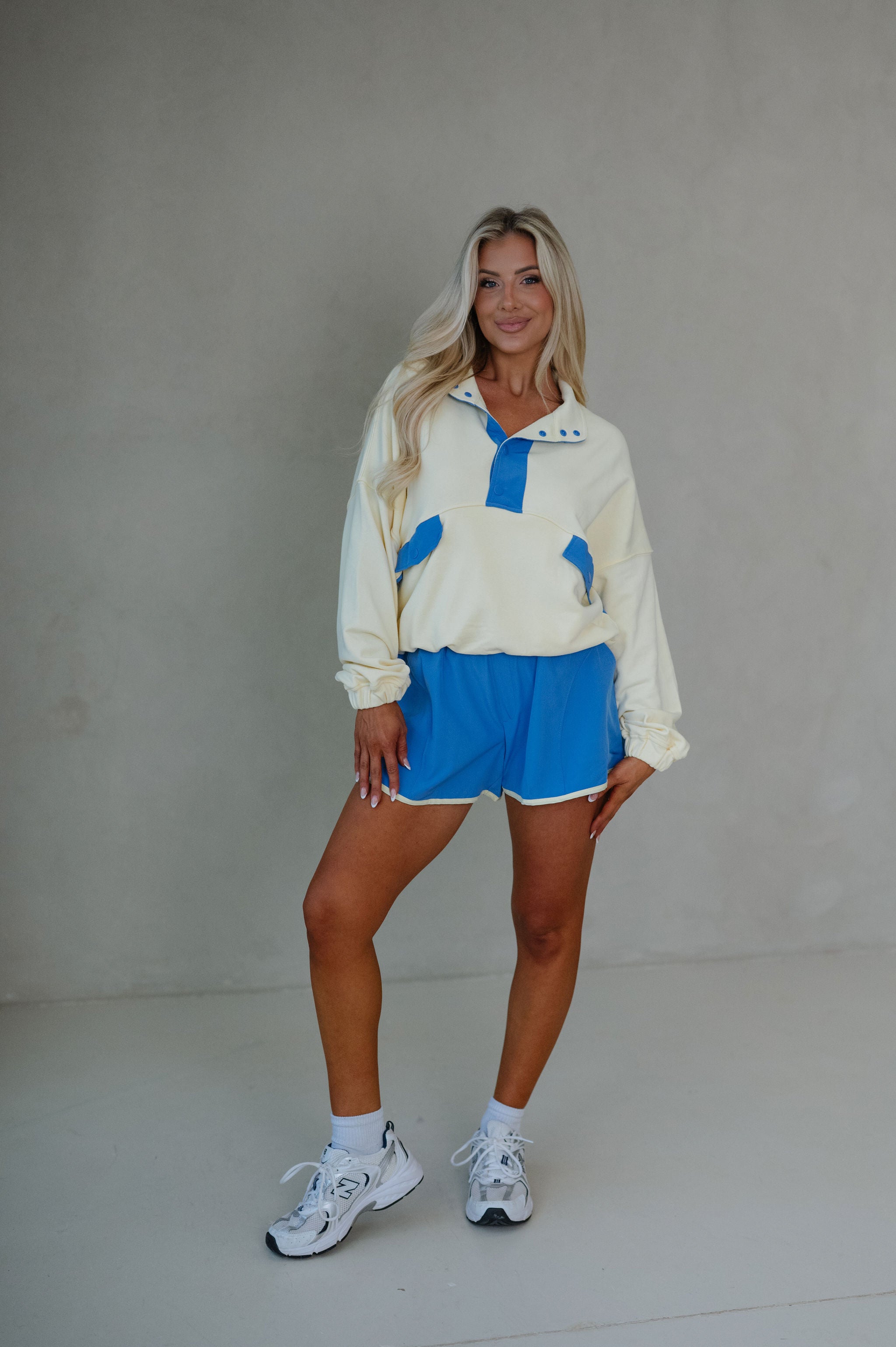 French Terry Playful Set-Light Yellow/Blue