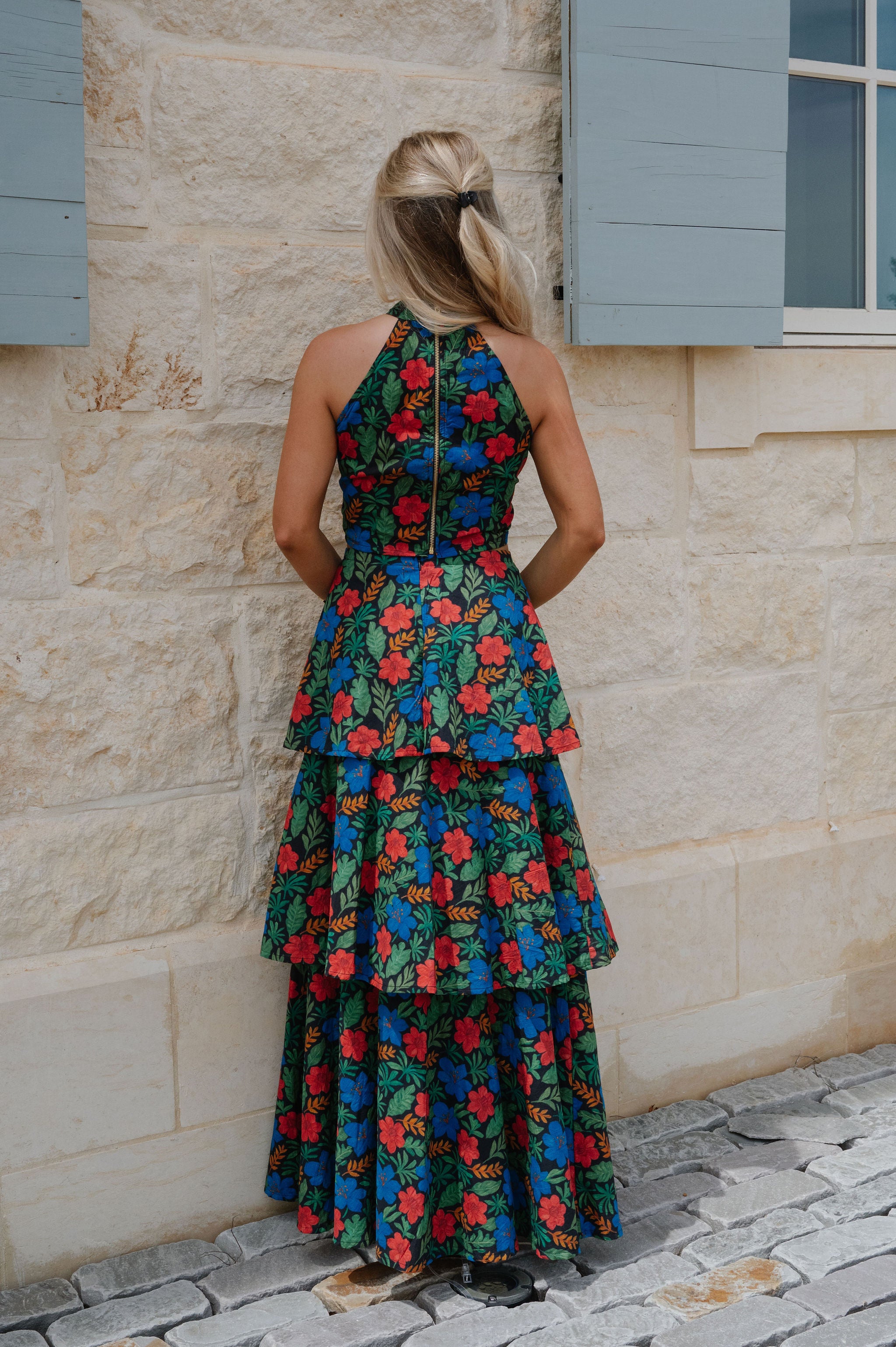 Kai Ruffle Skirt Set-Floral