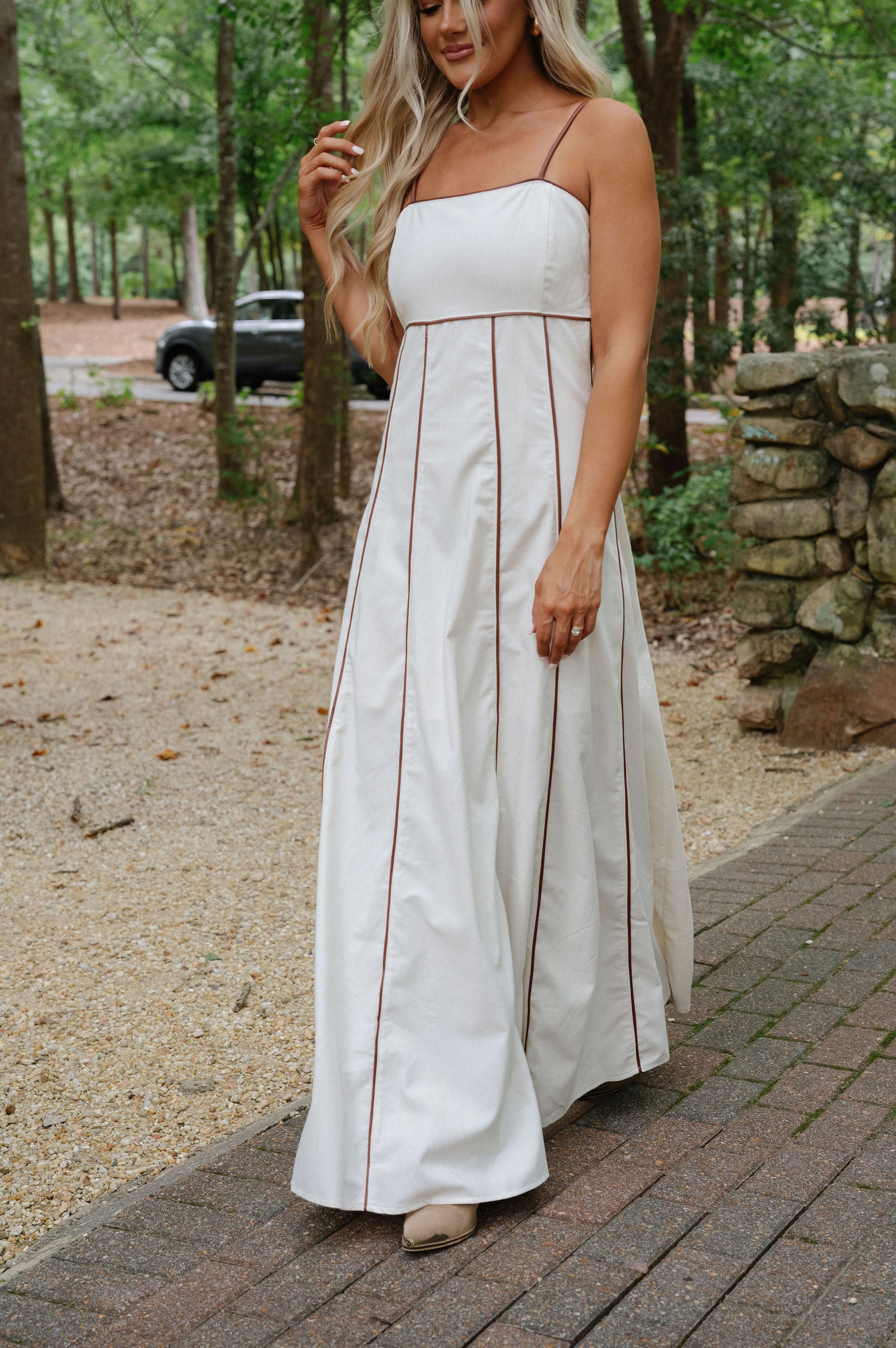 Gena Maxi Dress-Tone Linen