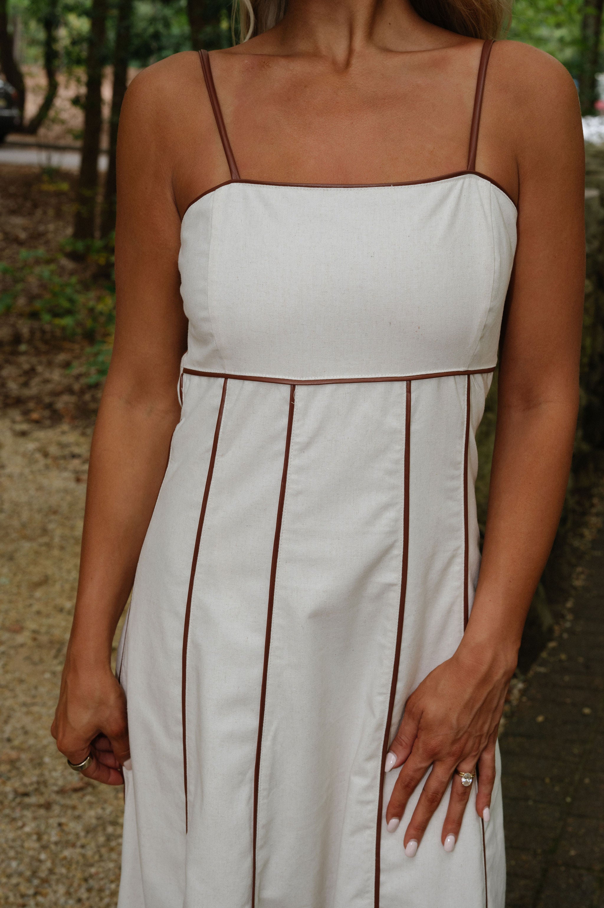 Gena Maxi Dress-Tone Linen