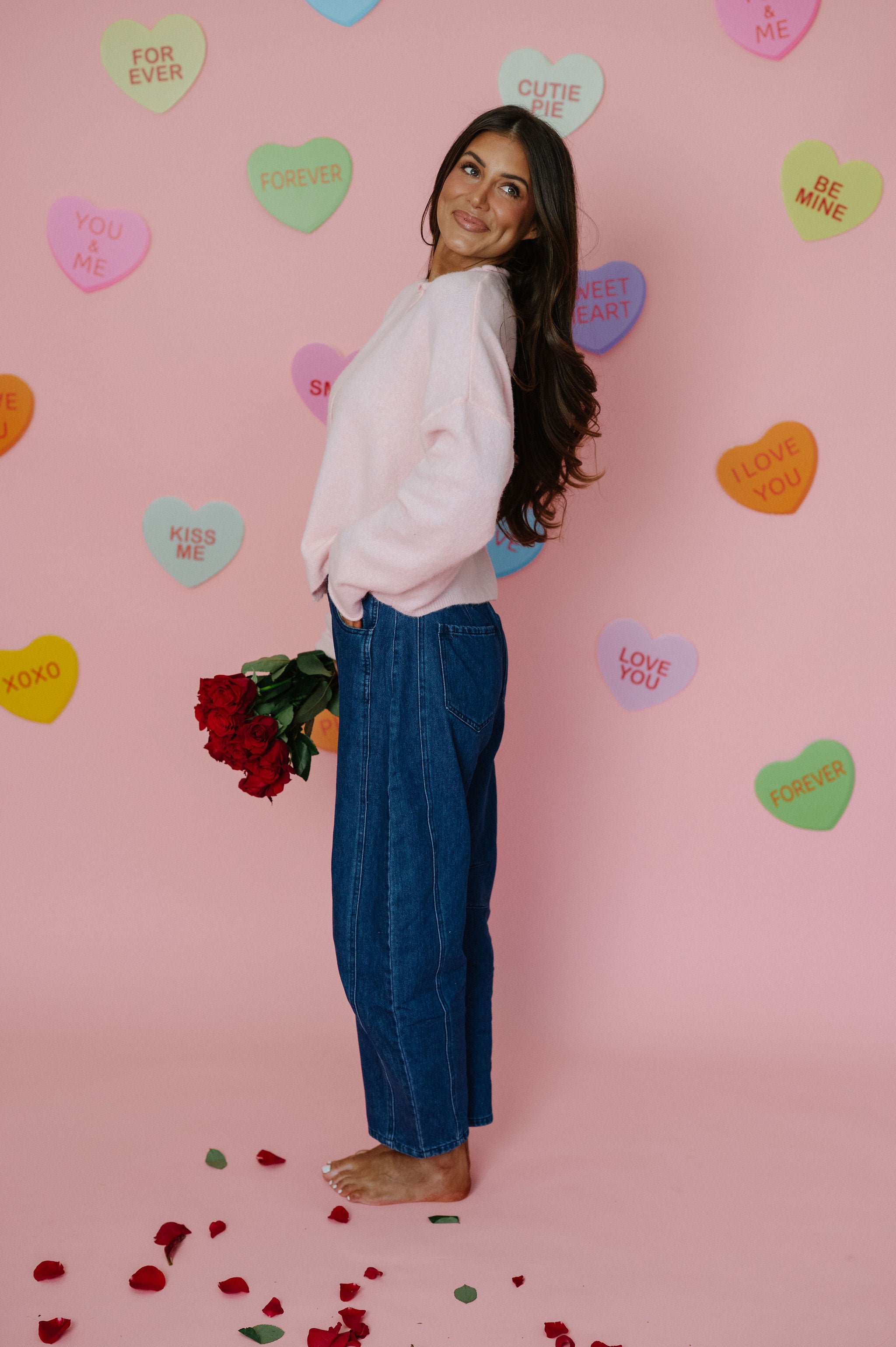 Victoria Cardigan- Baby Pink