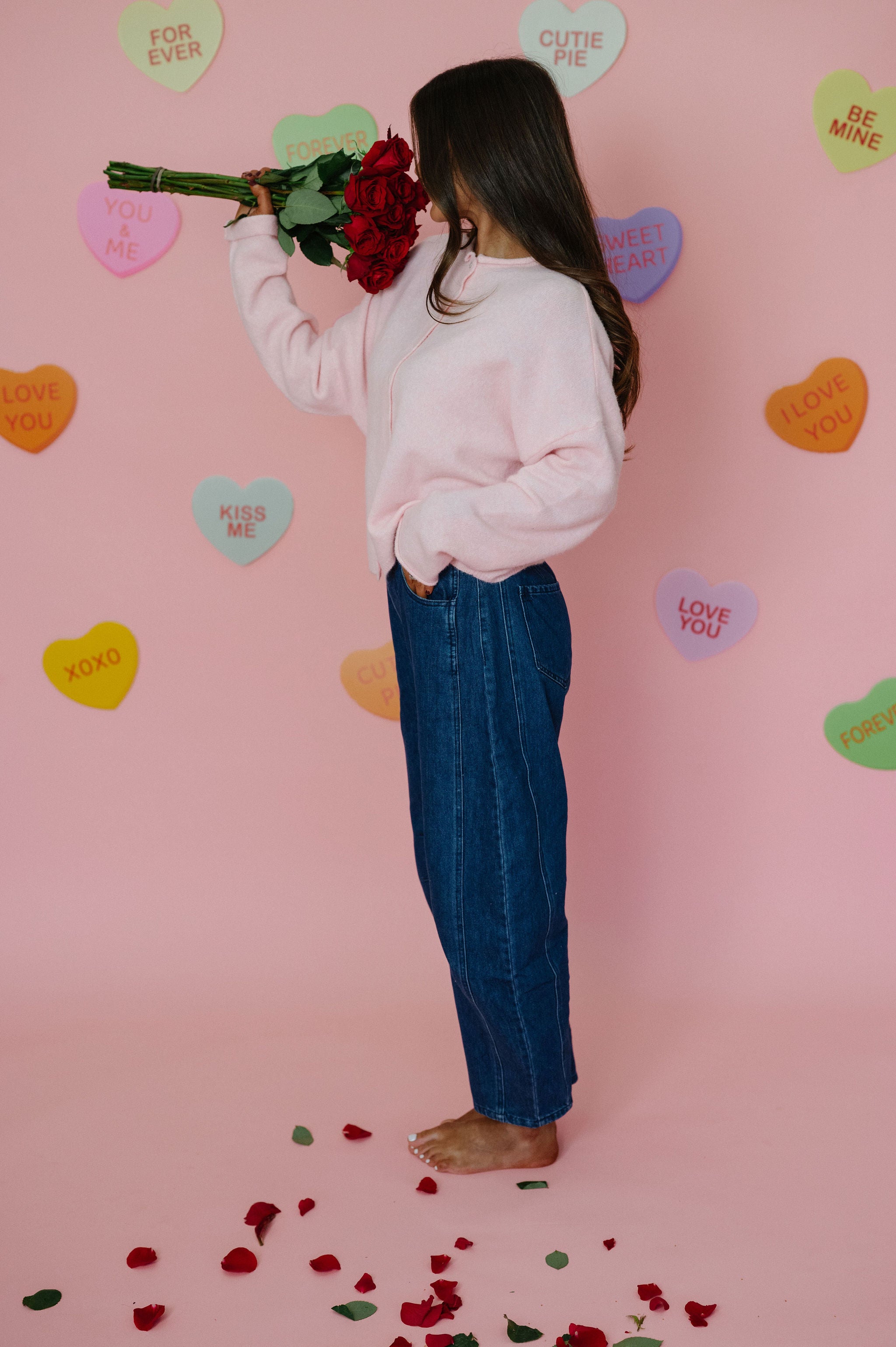 Victoria Cardigan- Baby Pink