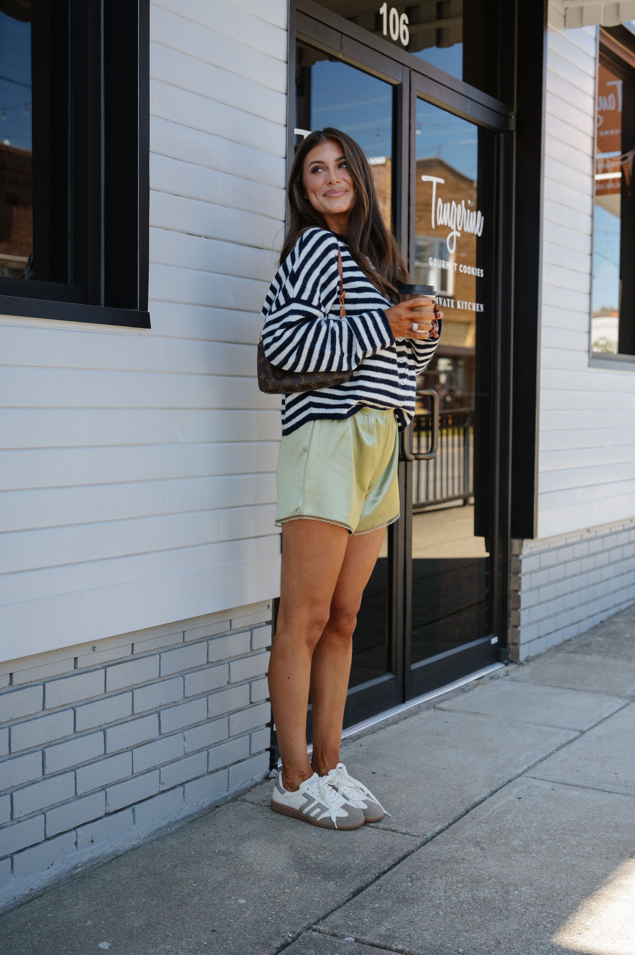 Sony Striped Cardigan-Navy