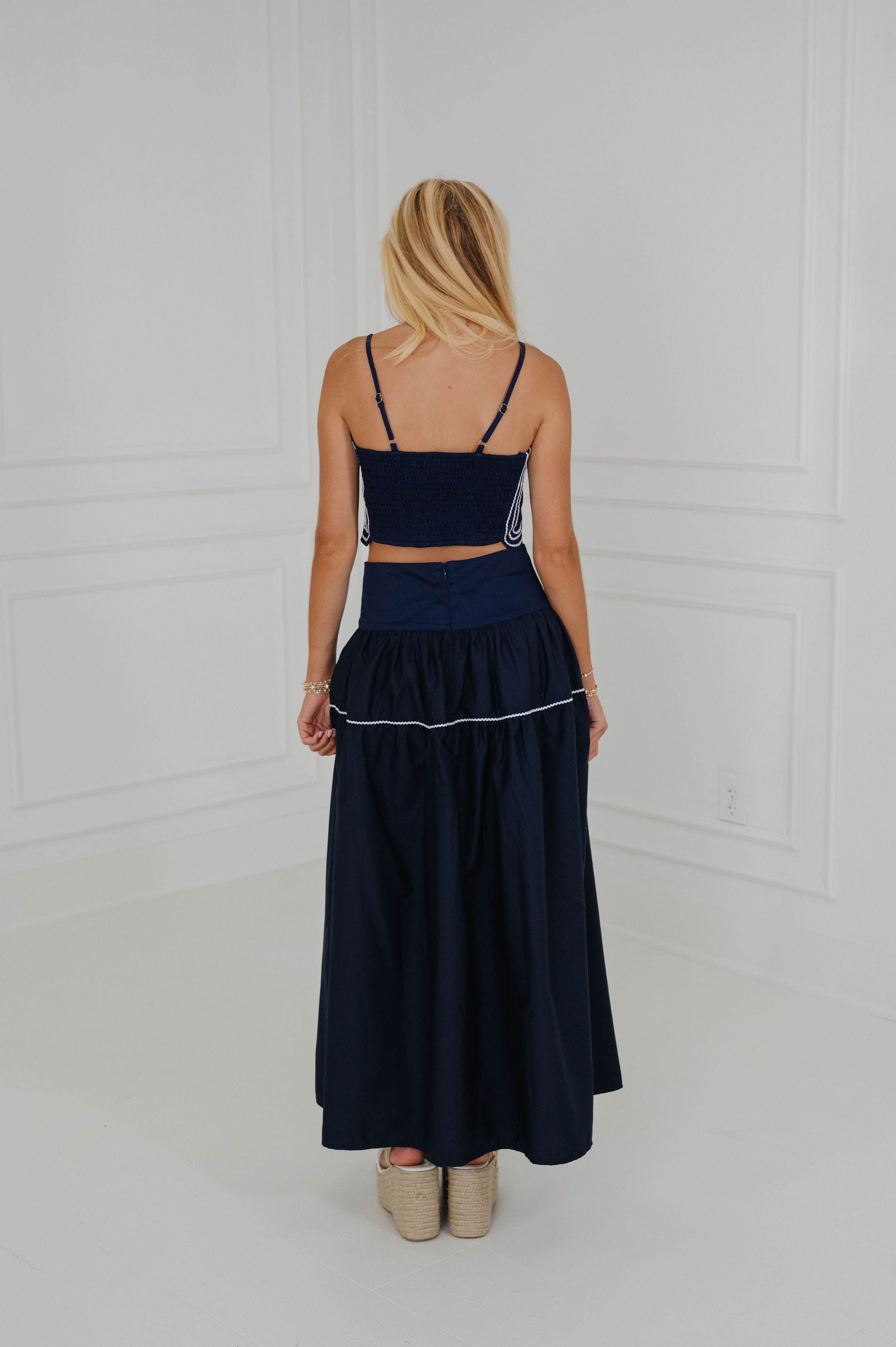 Eli Skirt Set-Navy