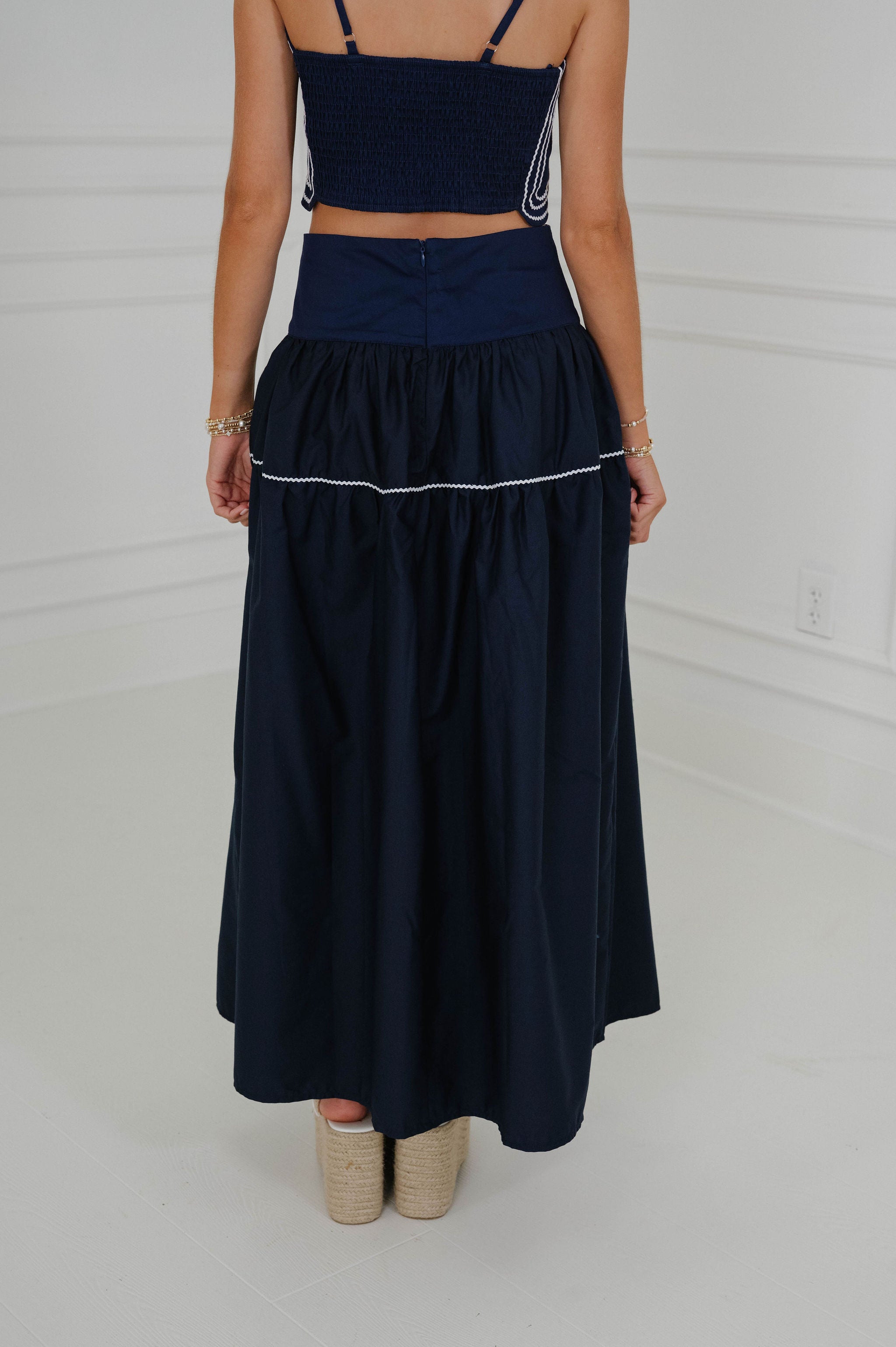 Eli Skirt Set-Navy