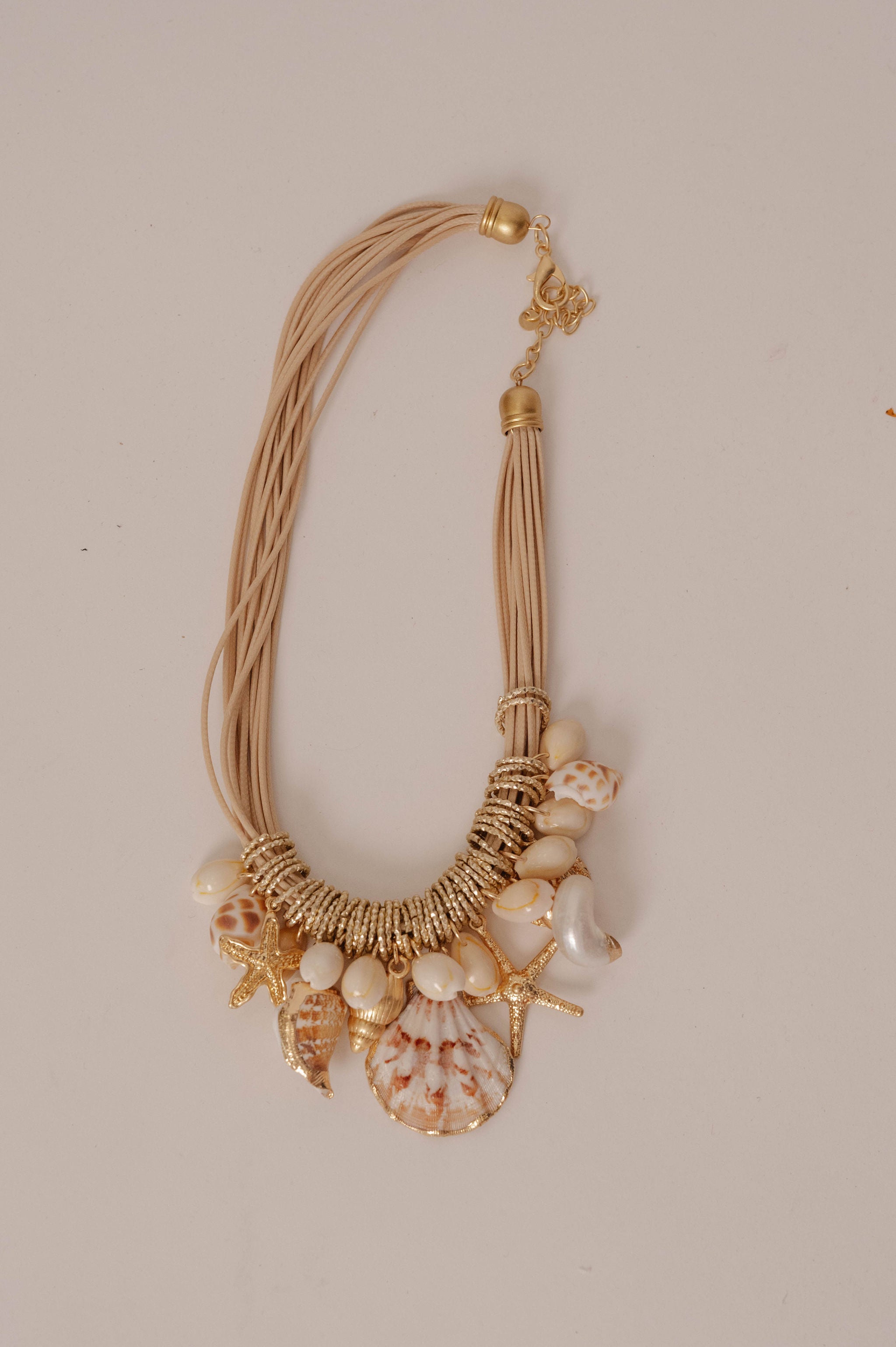 Coastal Seashell Charm Necklace