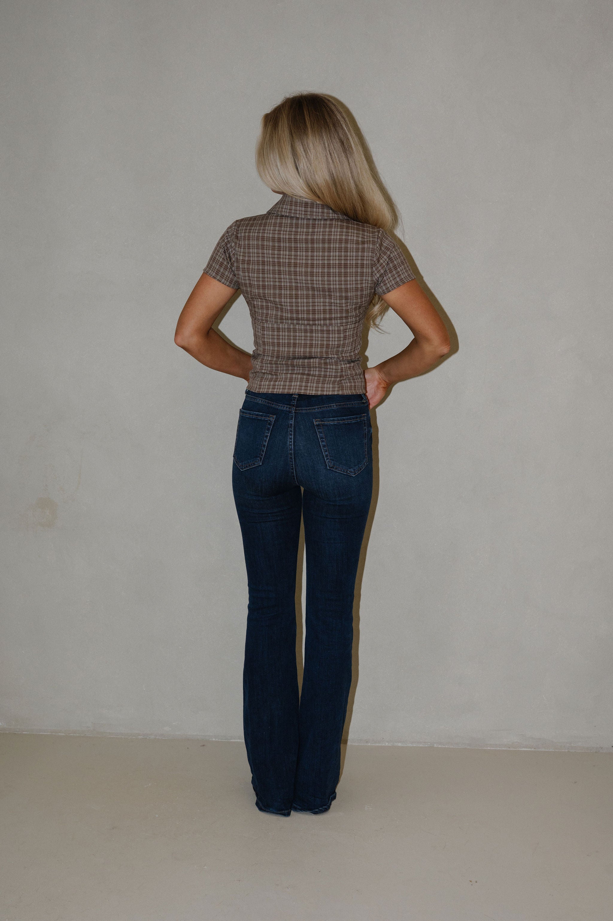 Lorane Button Up Top-Olive