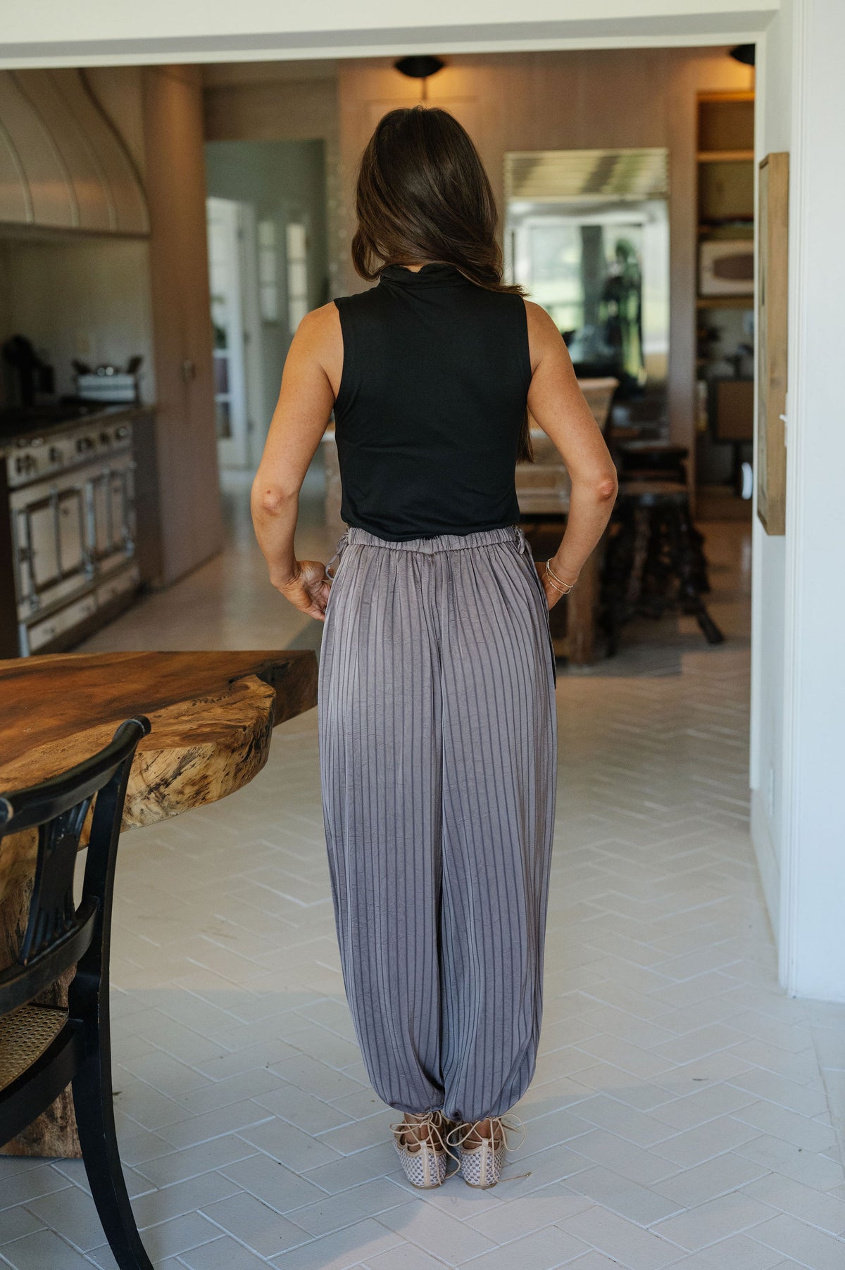 Holly Striped Balloon Pants