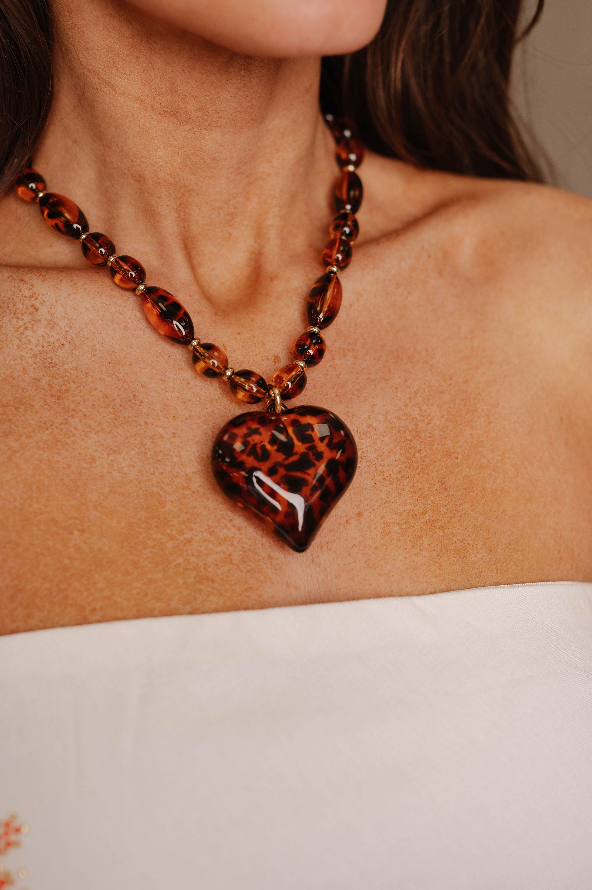 Tortoise Heart Necklace