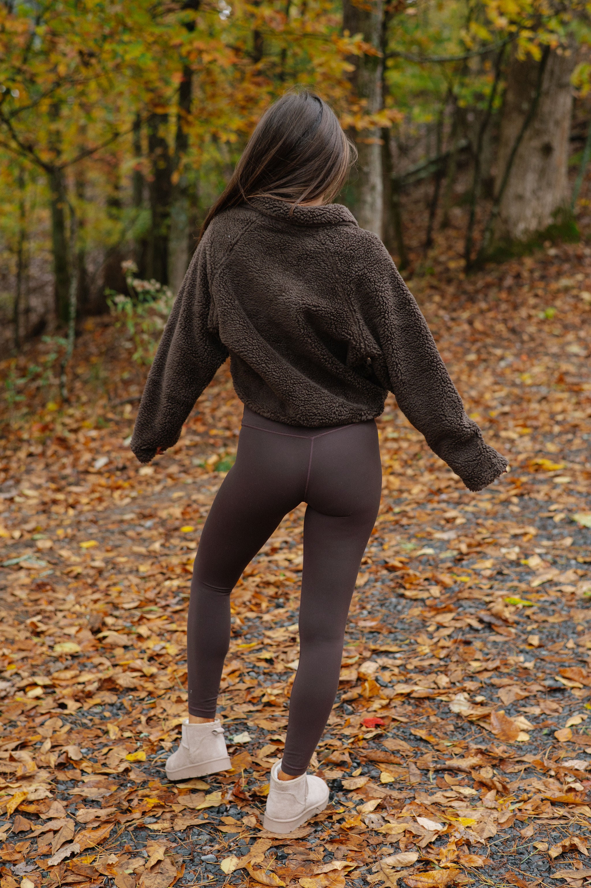 Jo Anne Cozy Sherpa Pullover-Brown