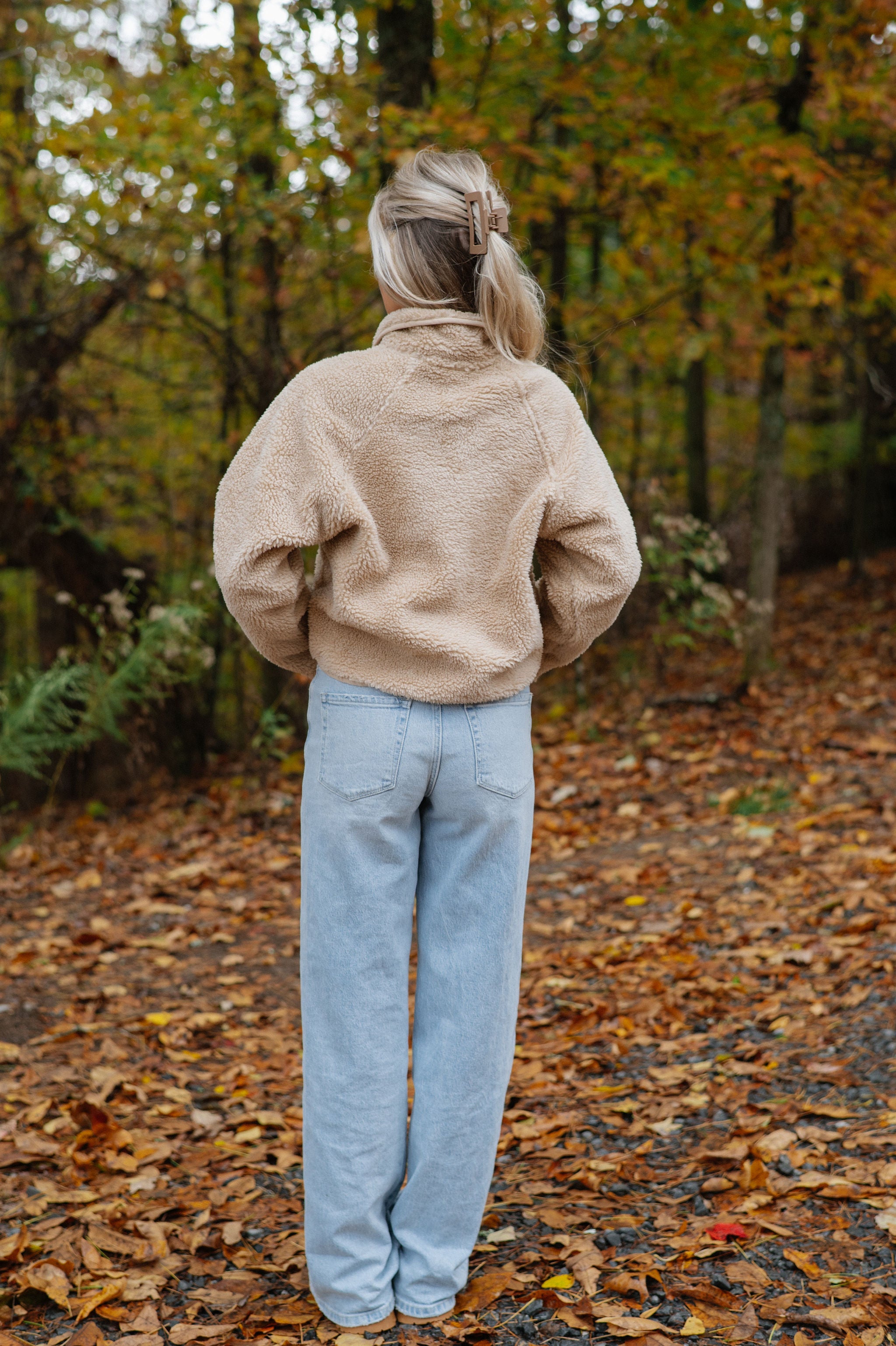 Jo Anne Cozy Sherpa Pullover-Beige