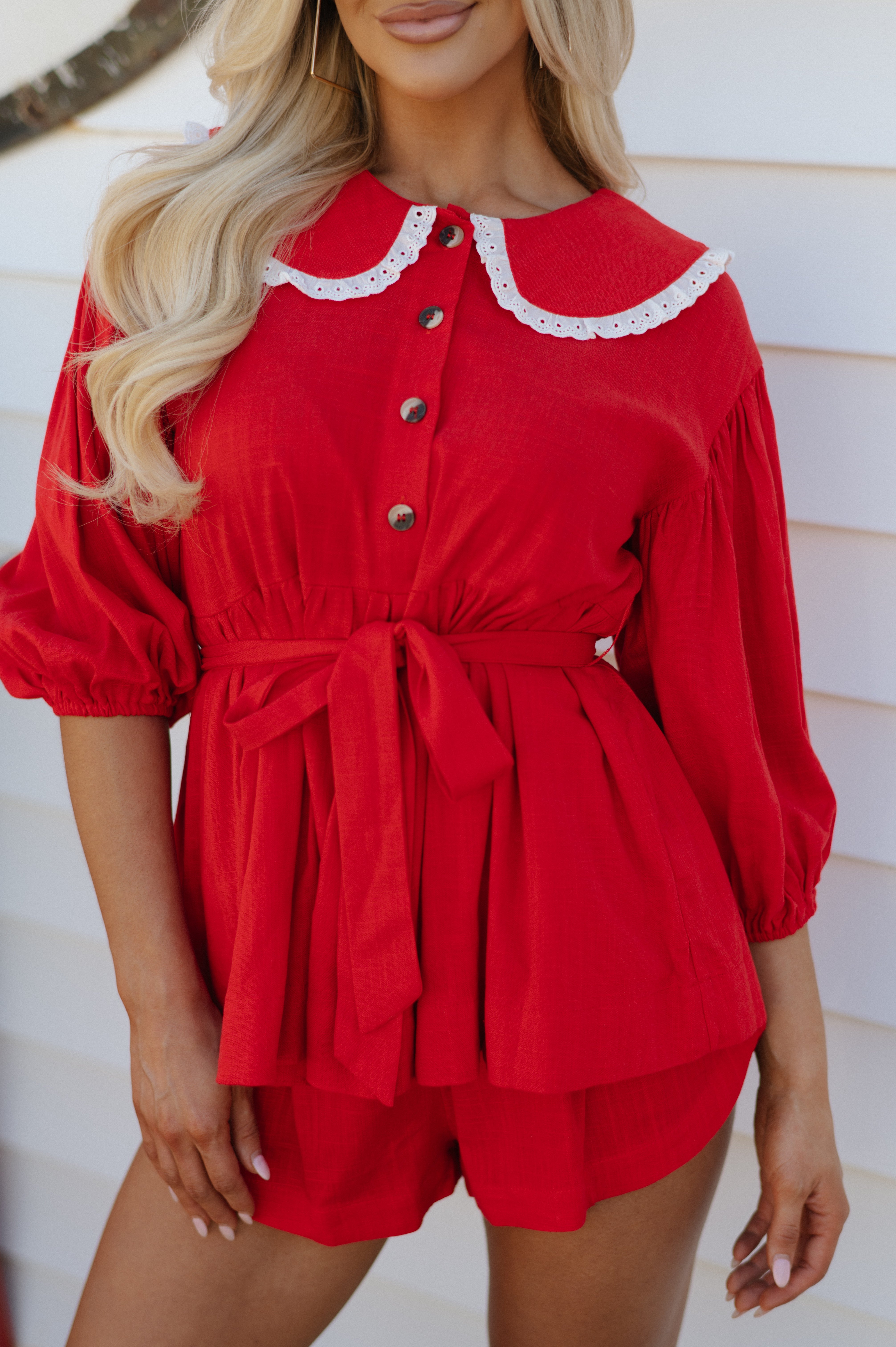 Thomas Shorts Set-Red