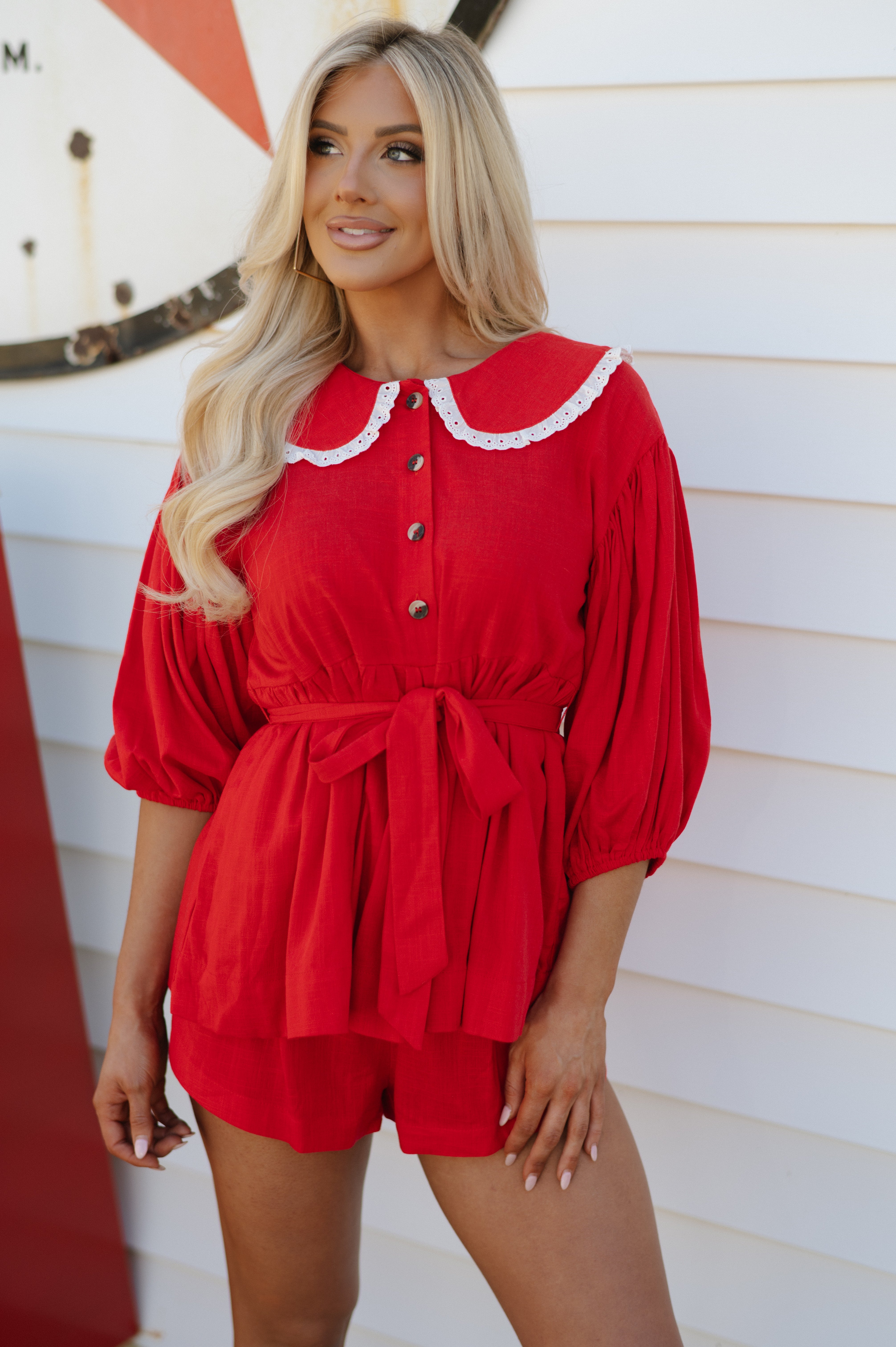 Thomas Shorts Set-Red