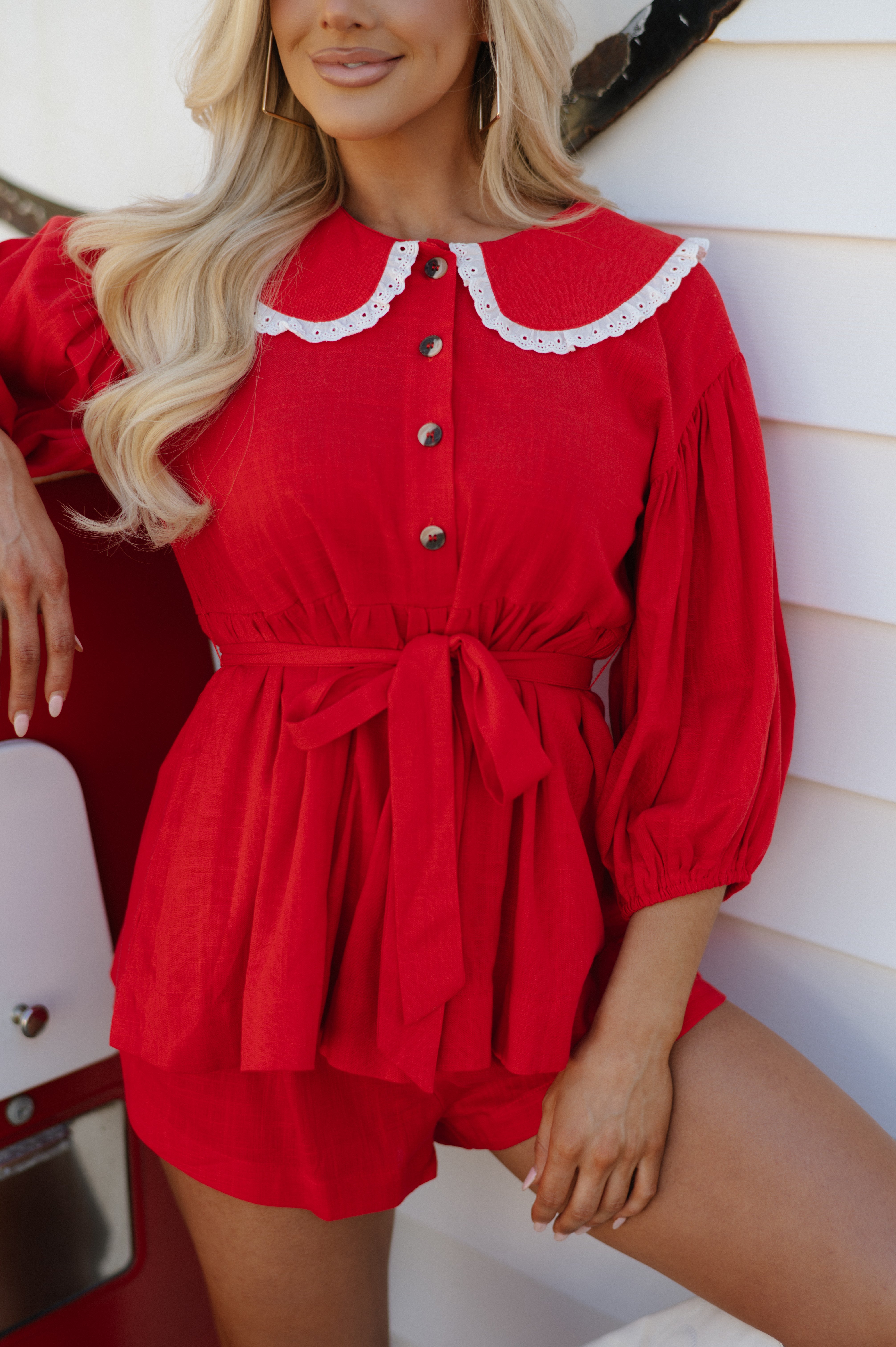 Thomas Shorts Set-Red